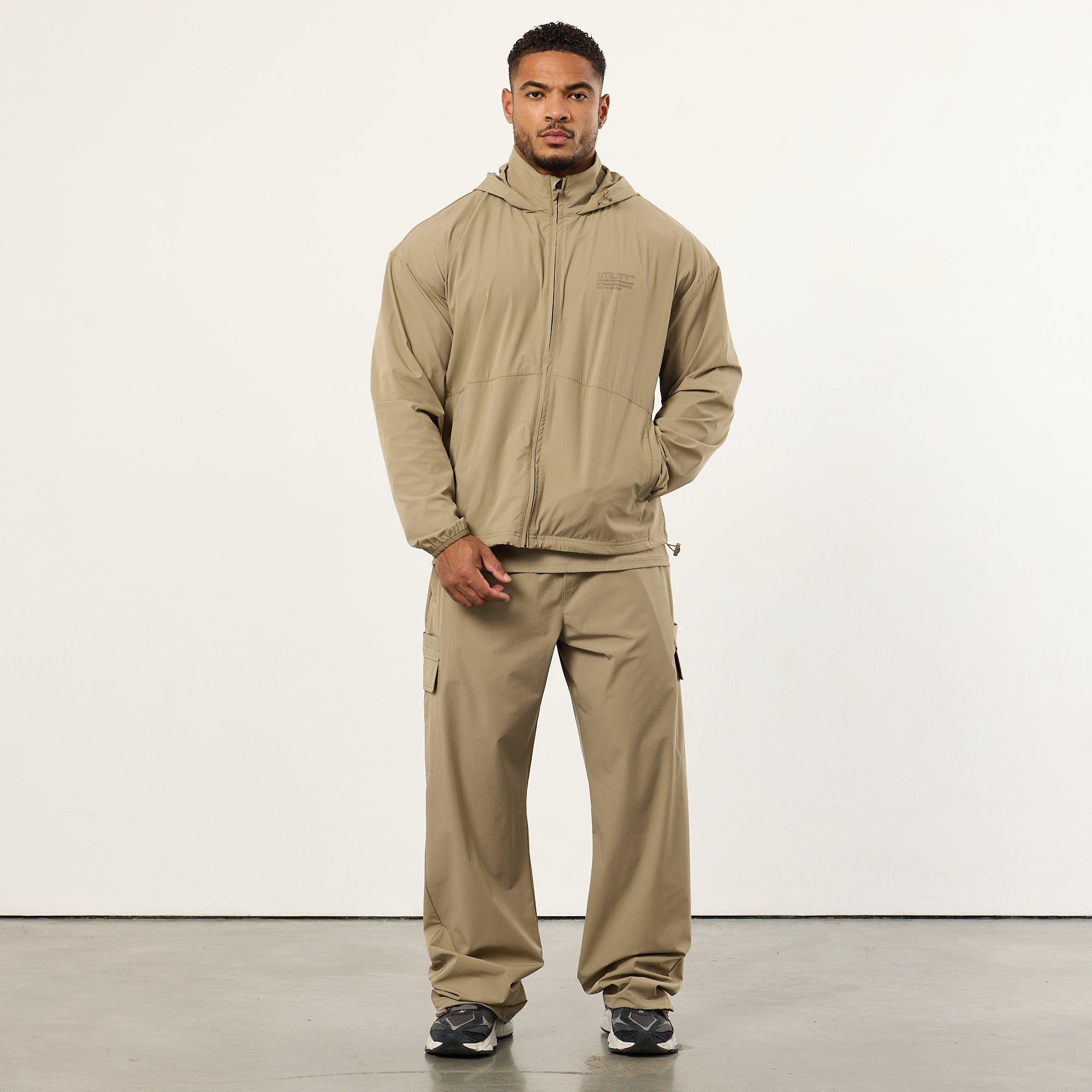 Vanquish Utility Stone Wide Leg Cargo Pants