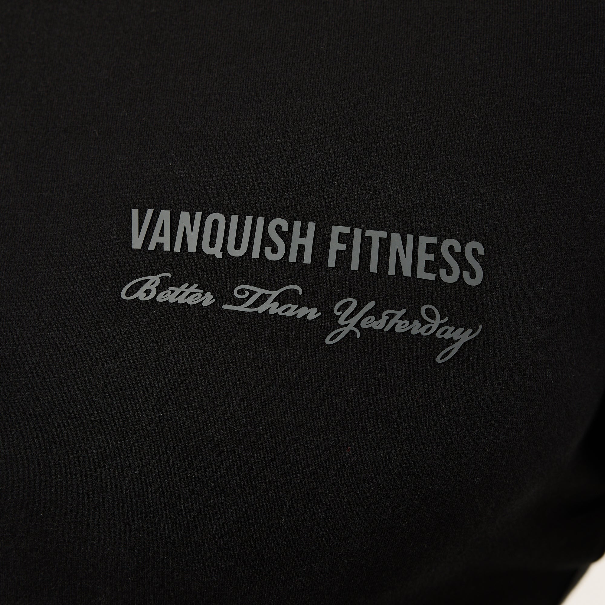 Vanquish – Tailliertes T-Shirt „Signature“ in Schwarz