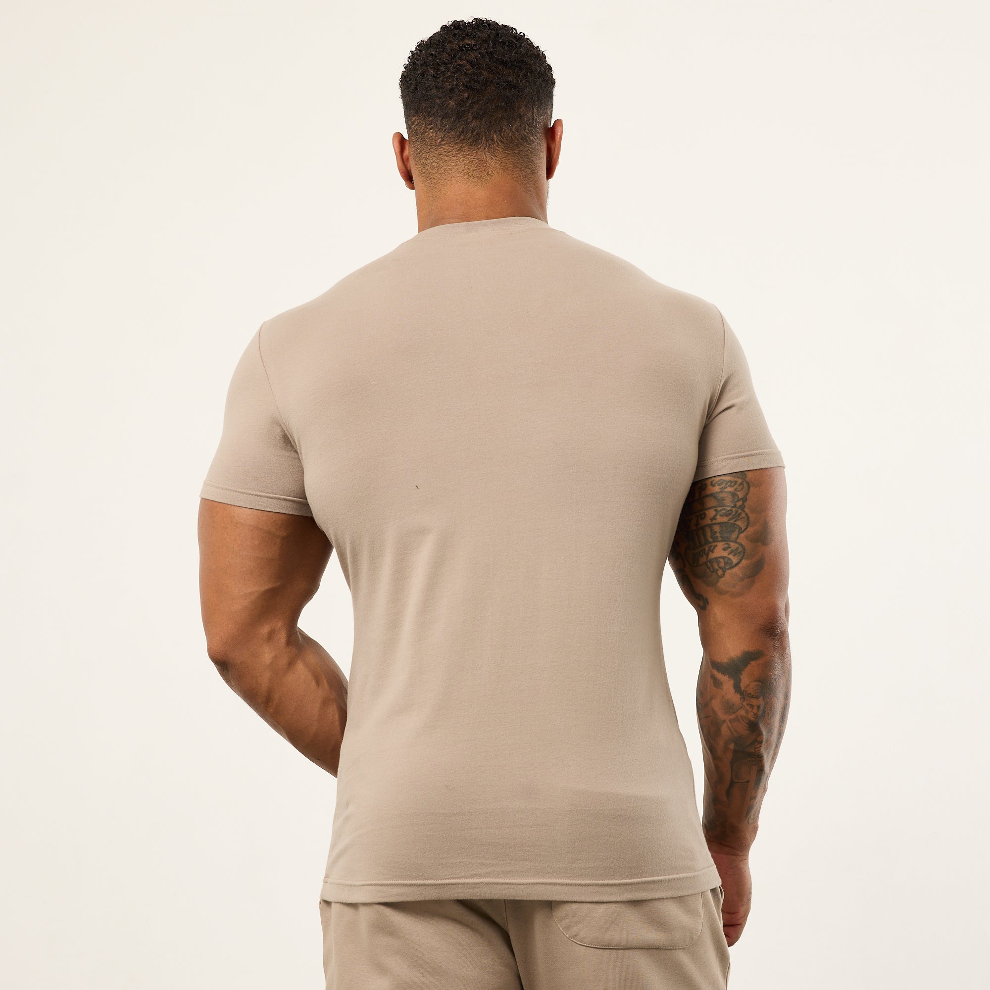 Vanquish Sand Signature Fitted T Shirt