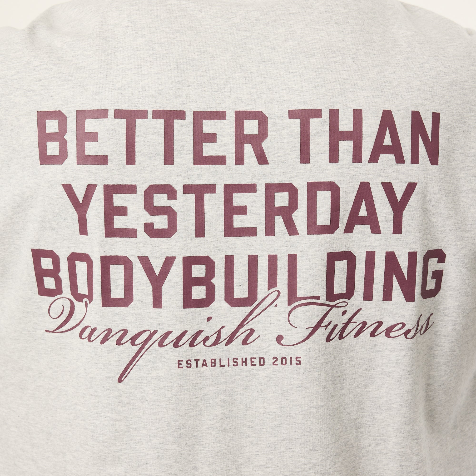 Vanquish Bodybuilding – Übergroßes, kastiges T-Shirt in Hafermel