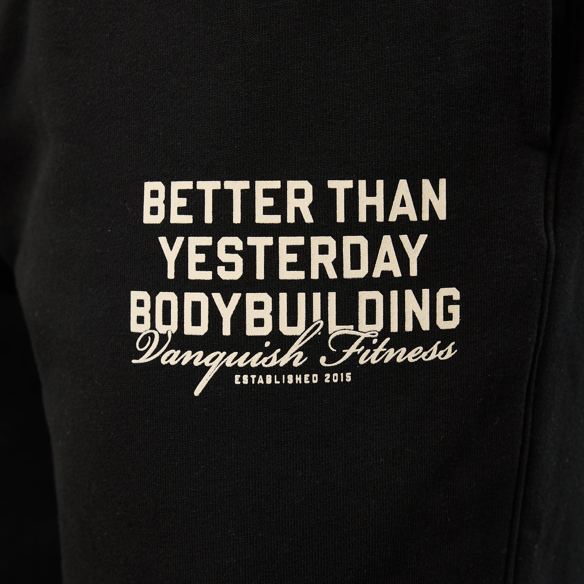 Vanquish Bodybuilding – Übergroße Jogginghose in Schwarz