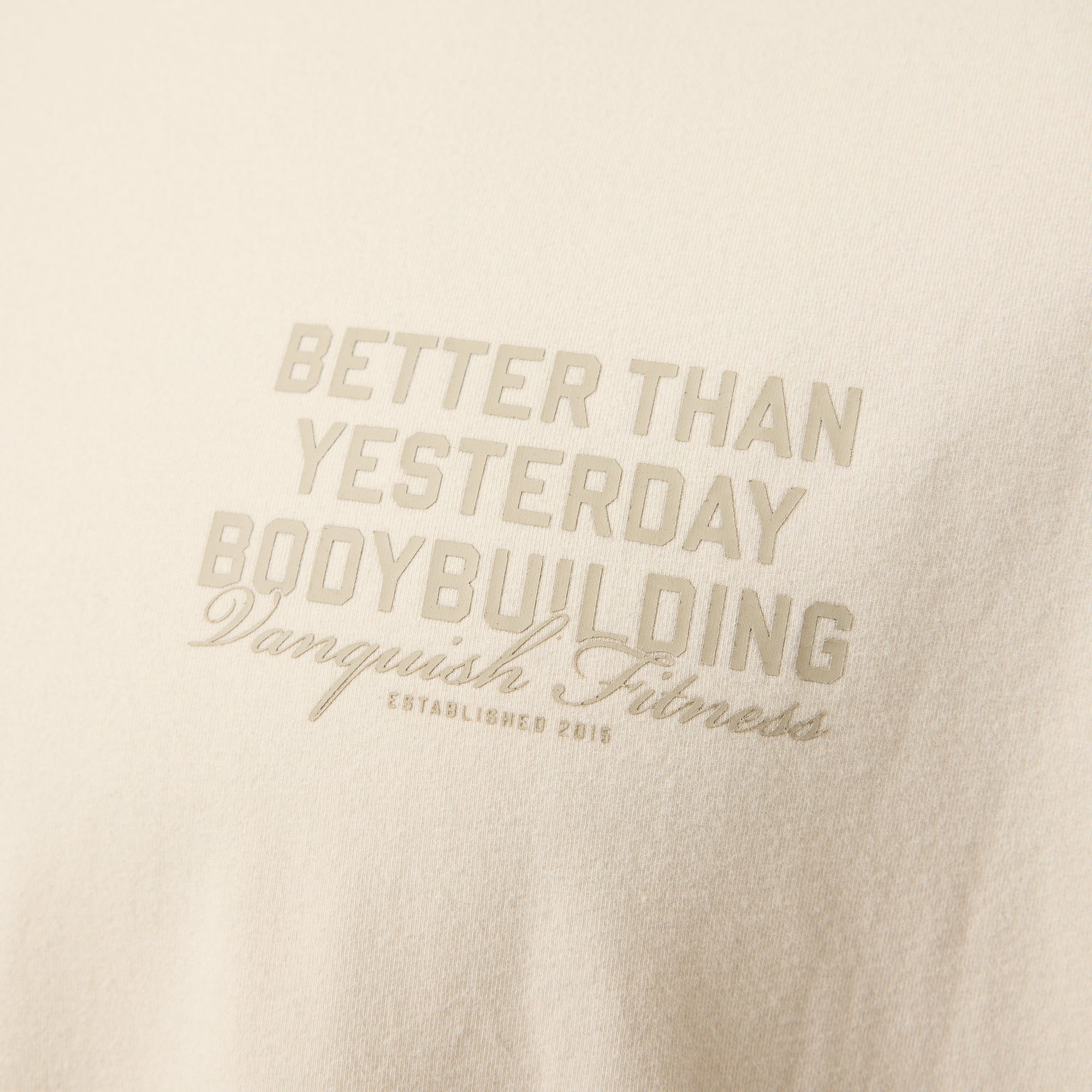 Vanquish Bodybuilding Vintage White Boxy Oversized T Shirt