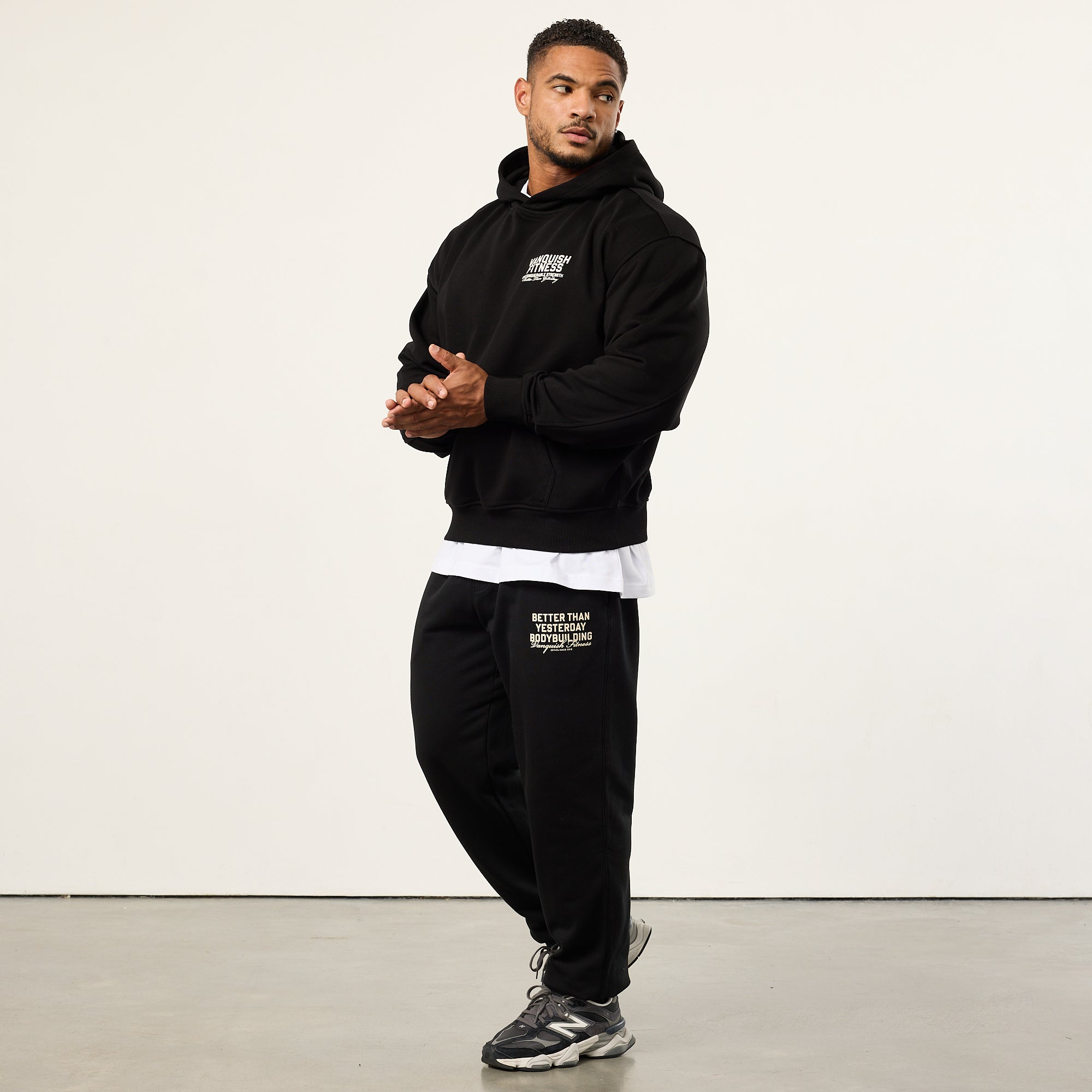 Vanquish TSP Unconquerable Strength Black Oversized Pullover Hoodie