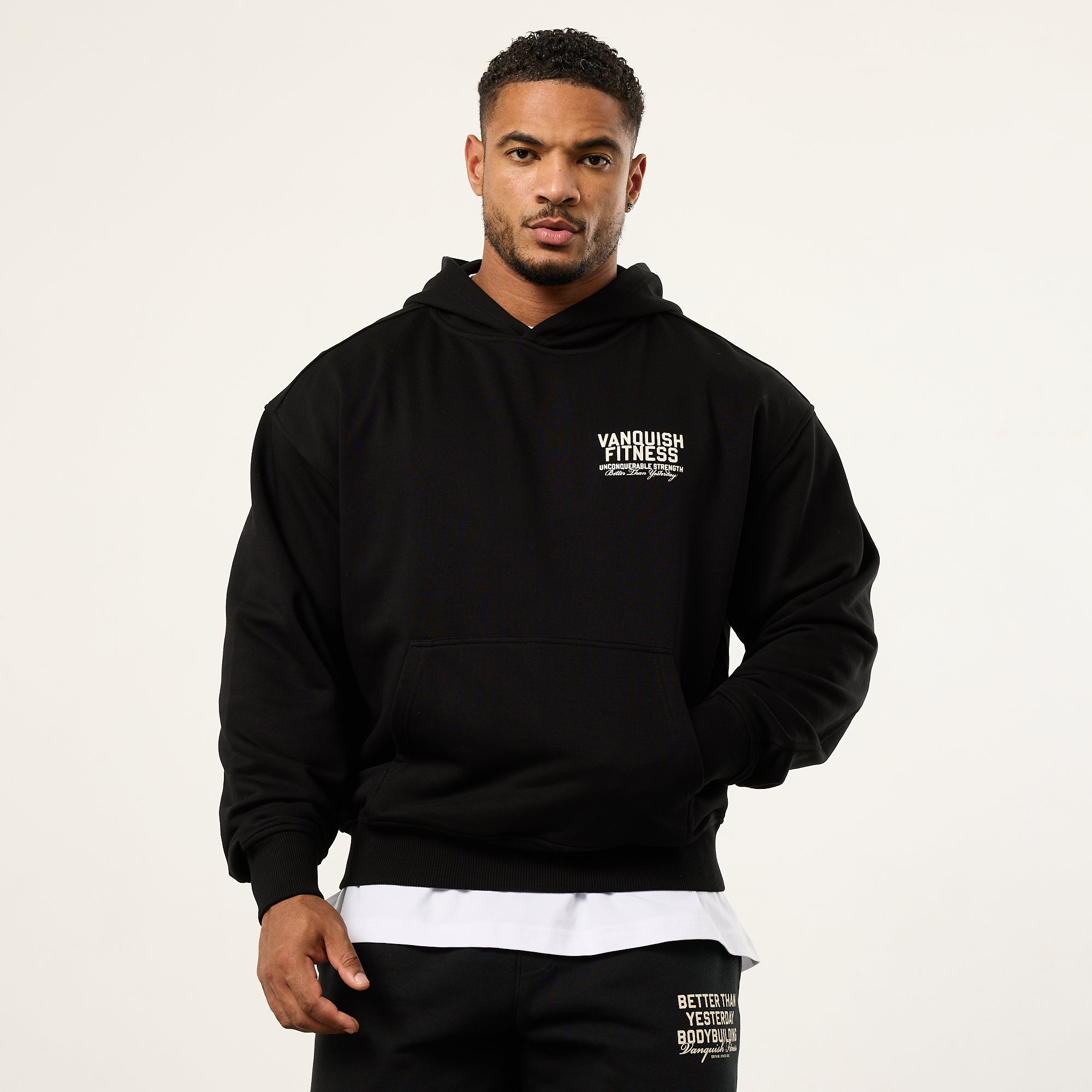 Vanquish TSP Unconquerable Strength Black Oversized Pullover Hoodie