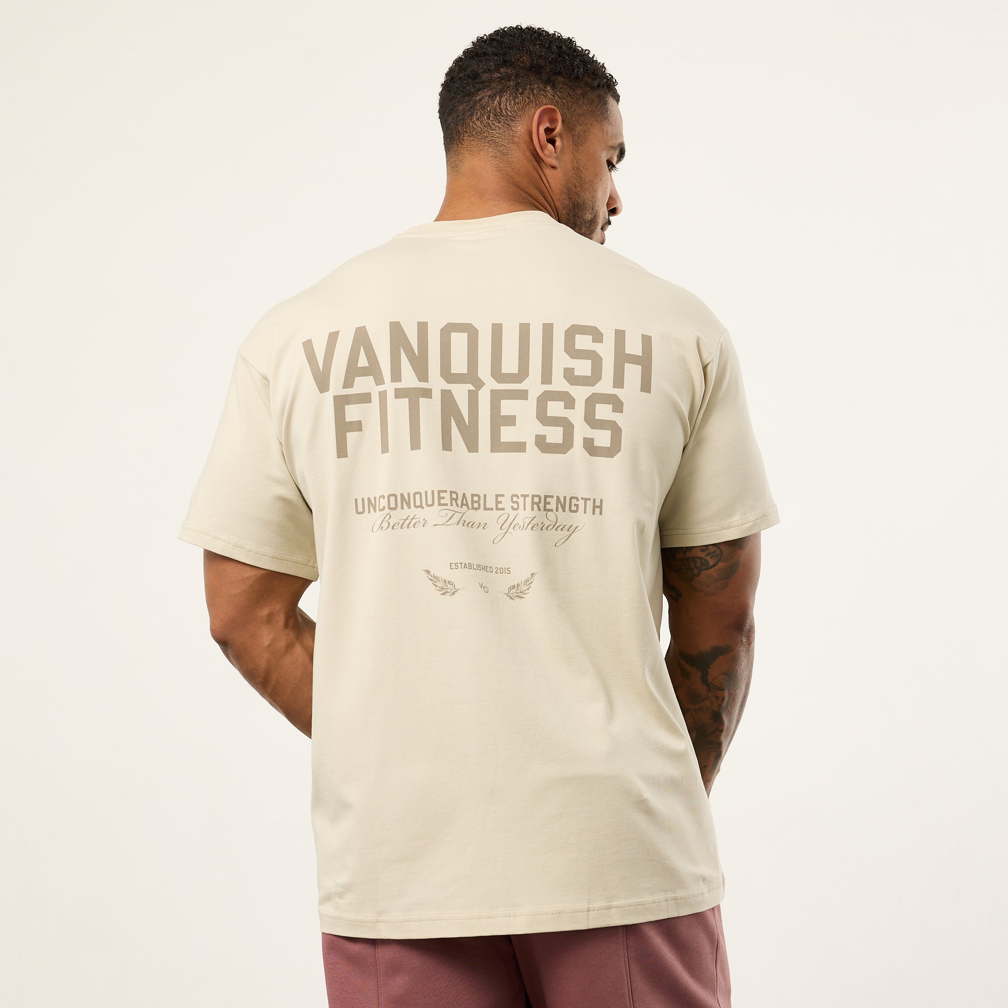 Vanquish TSP Unconquerable Strength Vintage White Oversized T Shirt
