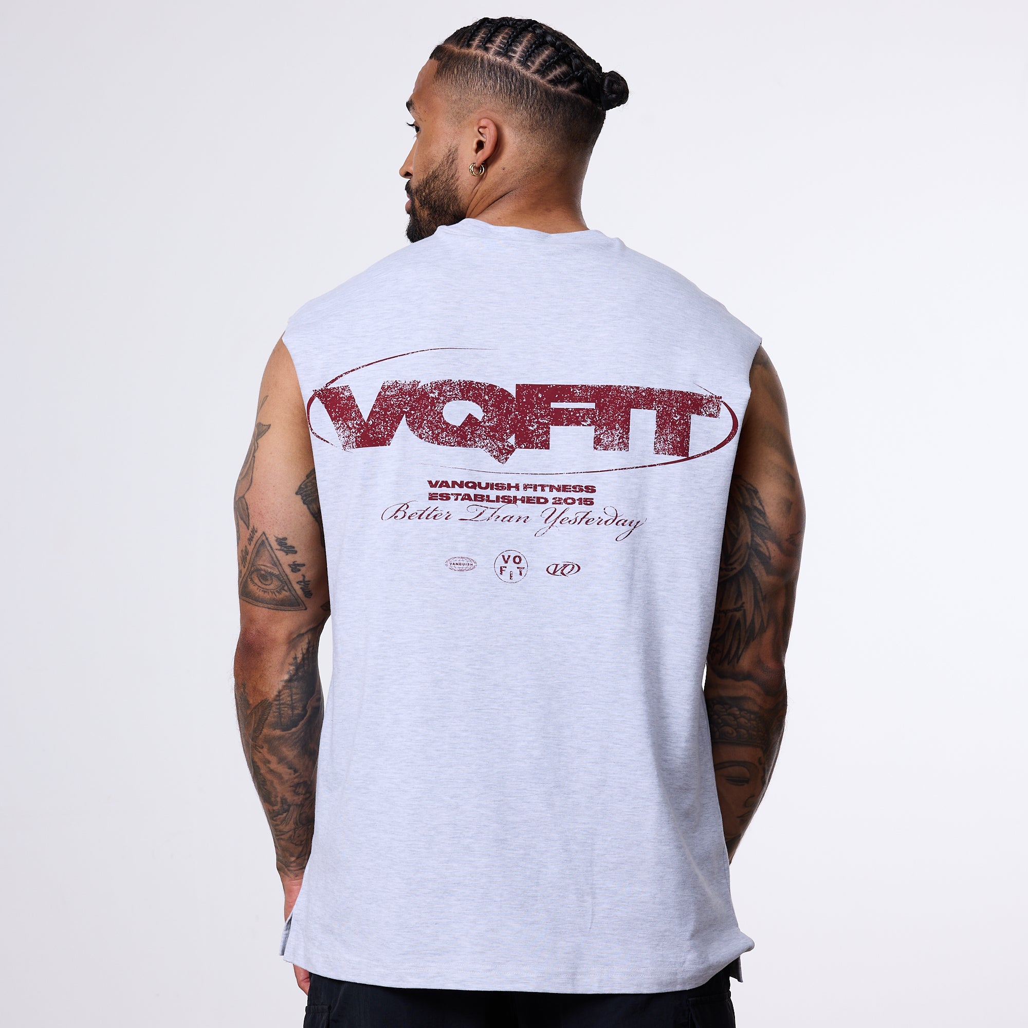 Vanquish TSP Revolve Sleeveless Grey T Shirt