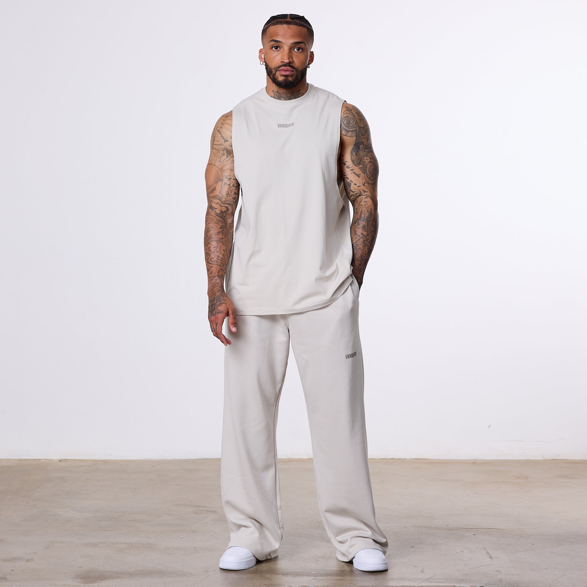 Vanquish Essential Stone Straight Leg Sweatpants