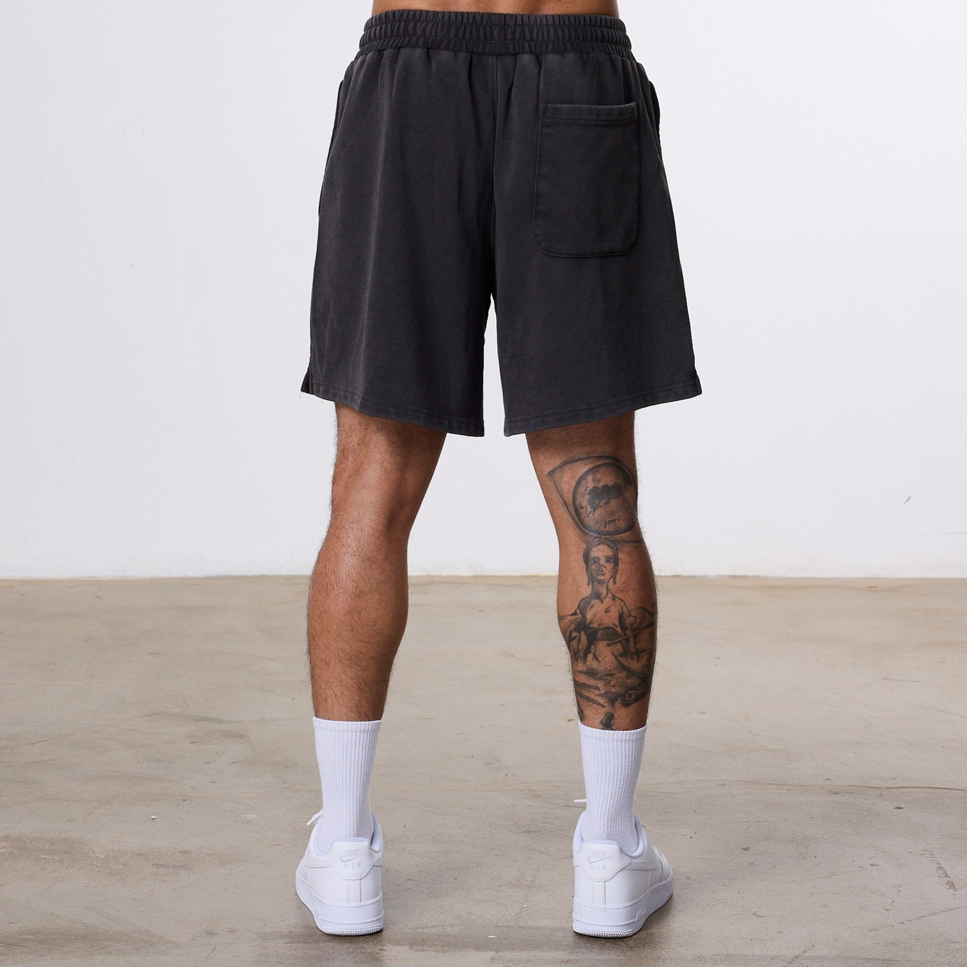 Vanquish Better Than Yesterday Washed Black Sweat Shorts