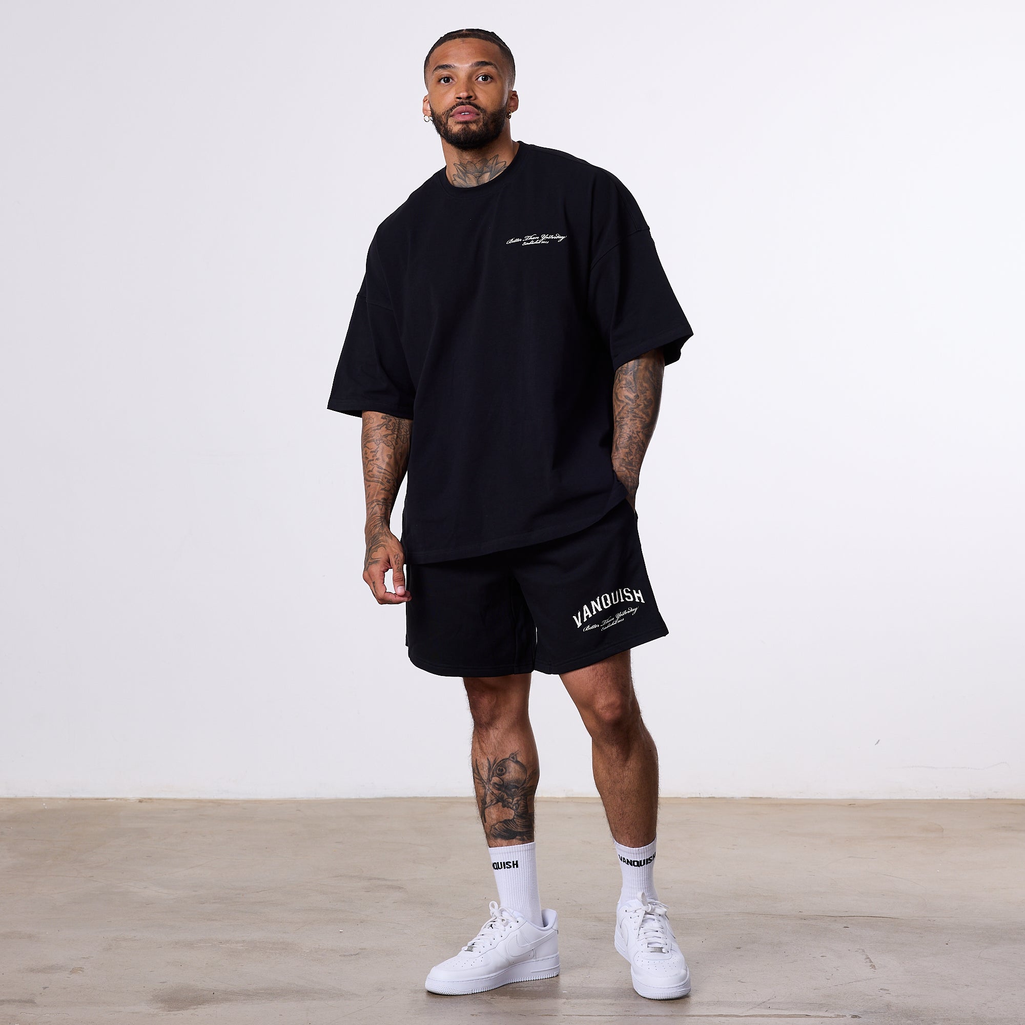 Vanquish Better Than Yesterday Black Oversized T-Shirt