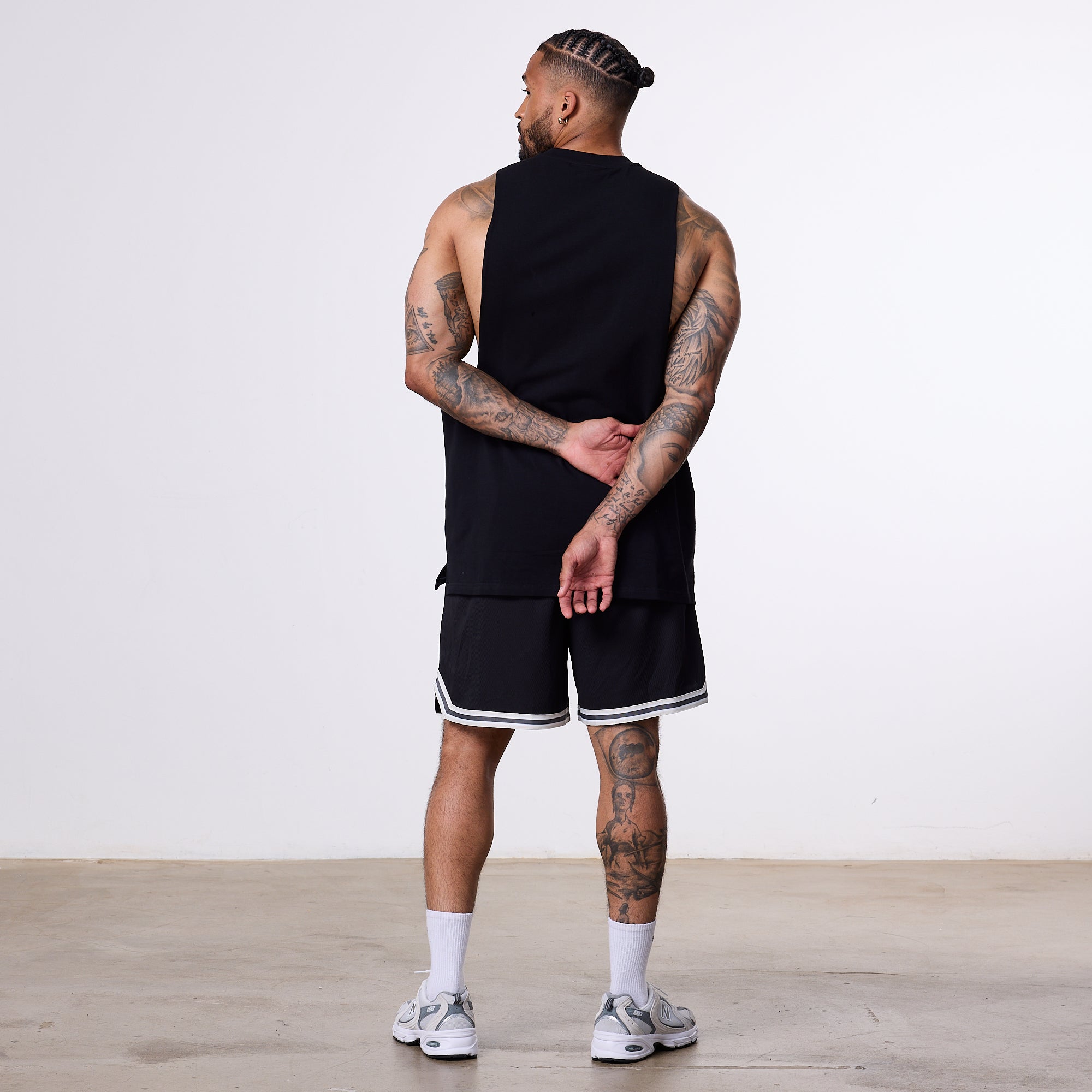 Vanquish Better Than Yesterday Black Mesh Shorts