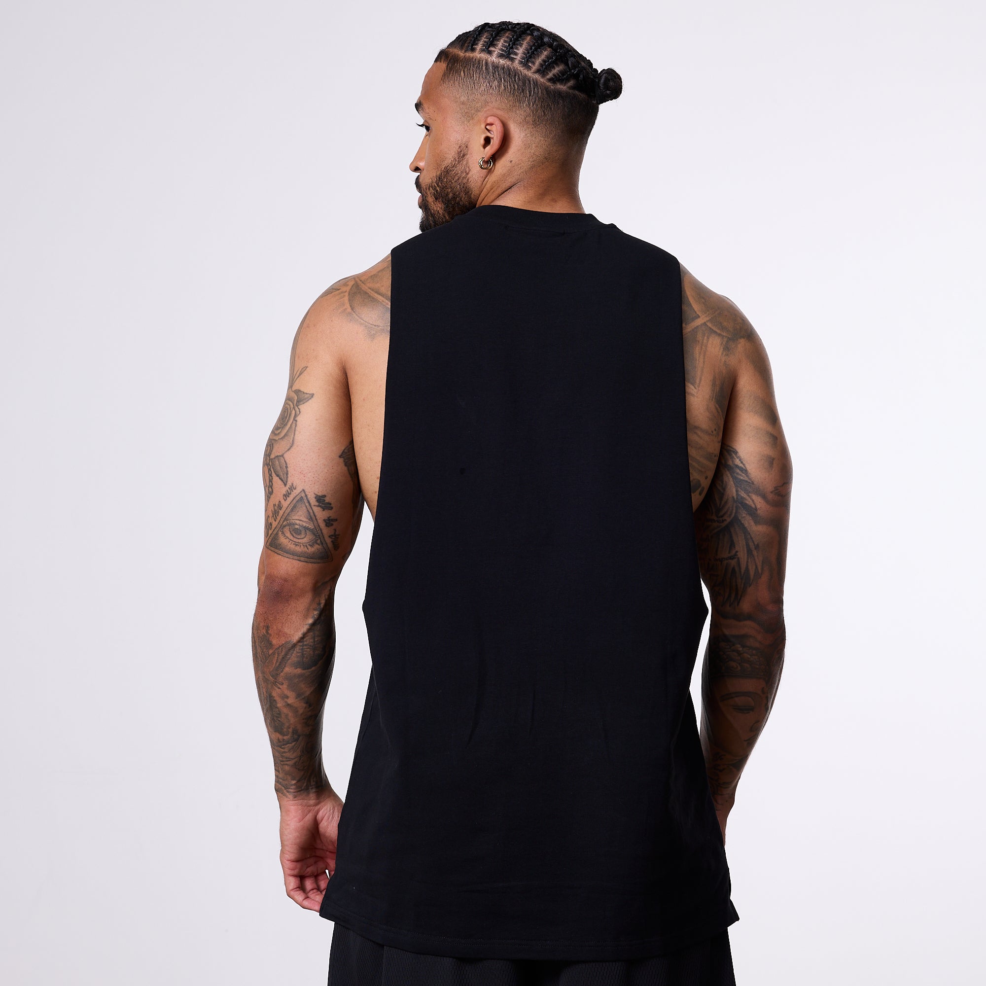 Vanquish Better Than Yesterday Black Sleeveless T-Shirt