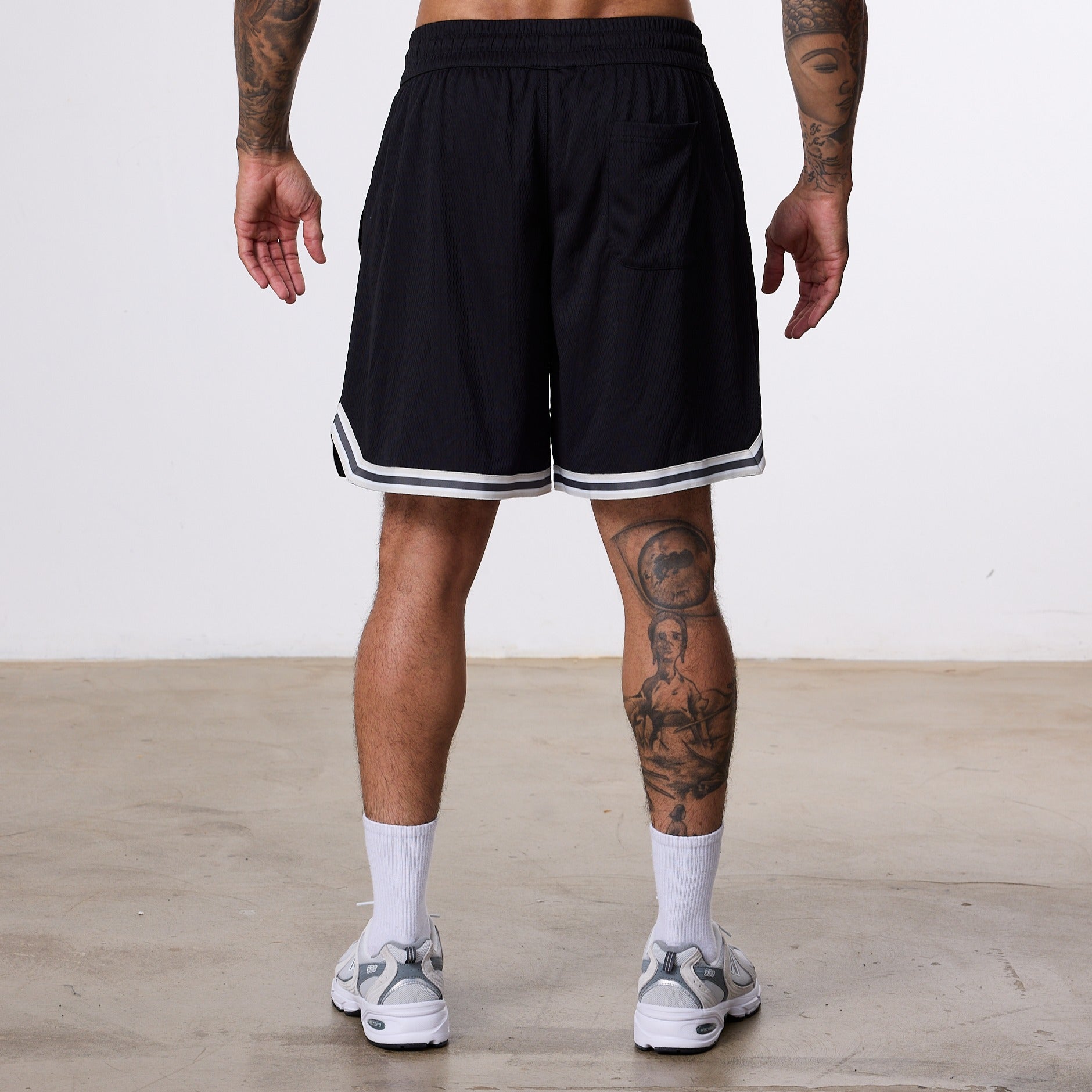 Vanquish Better Than Yesterday Black Mesh Shorts