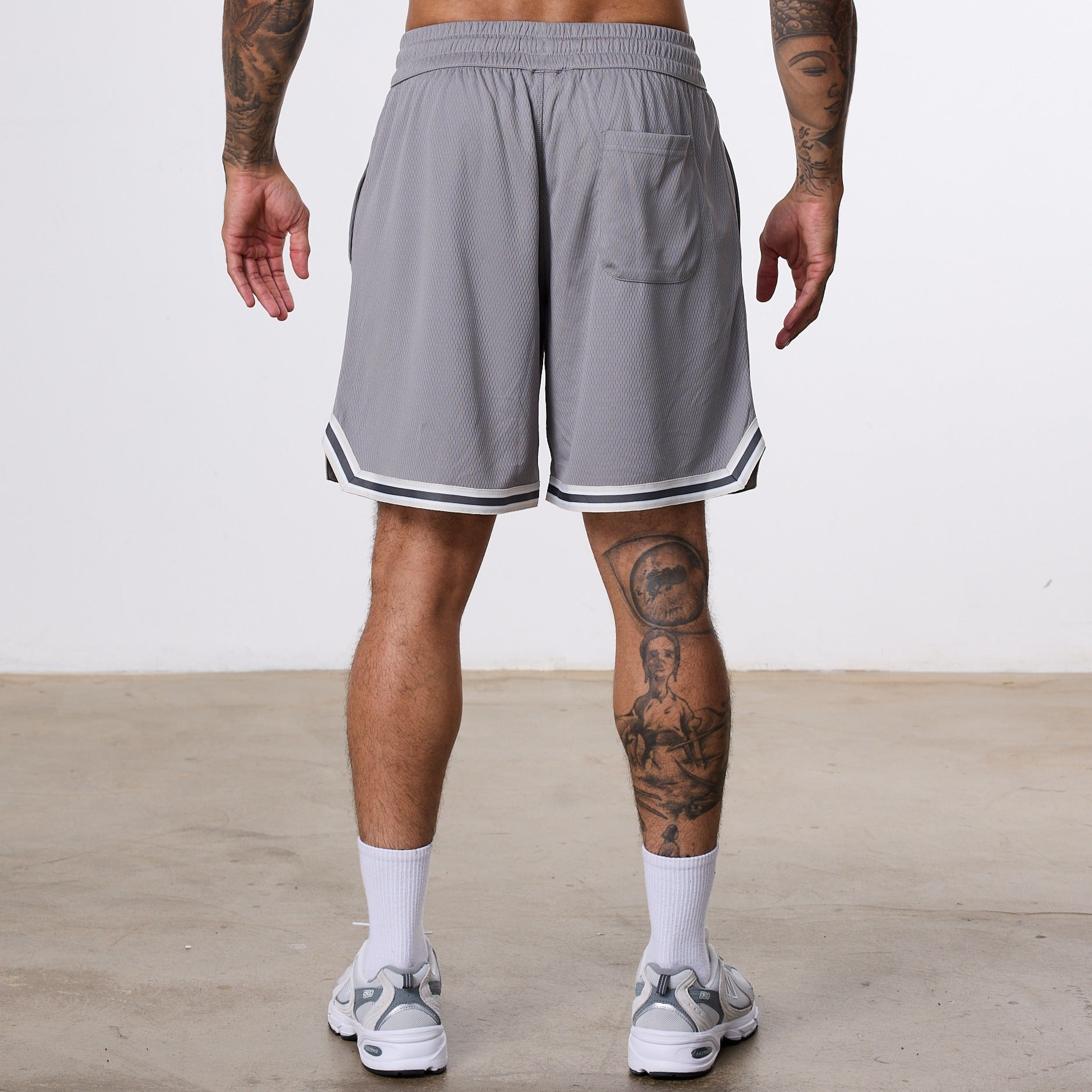 Vanquish Better Than Yesterday Grey Mesh Shorts