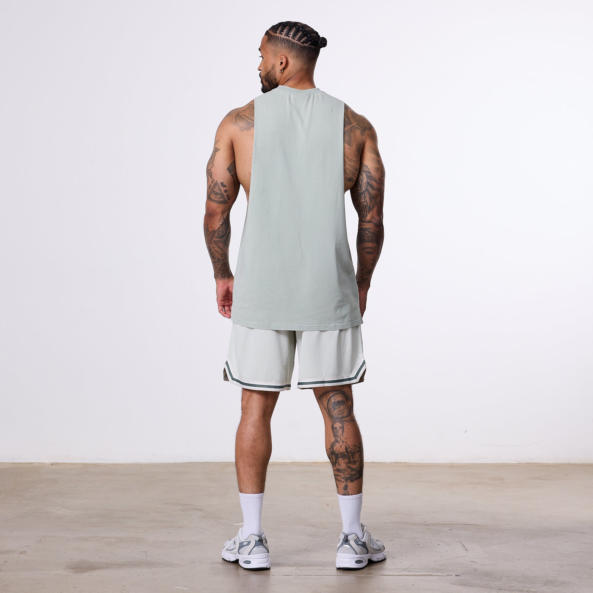 Vanquish Better Than Yesterday Green Mesh Shorts