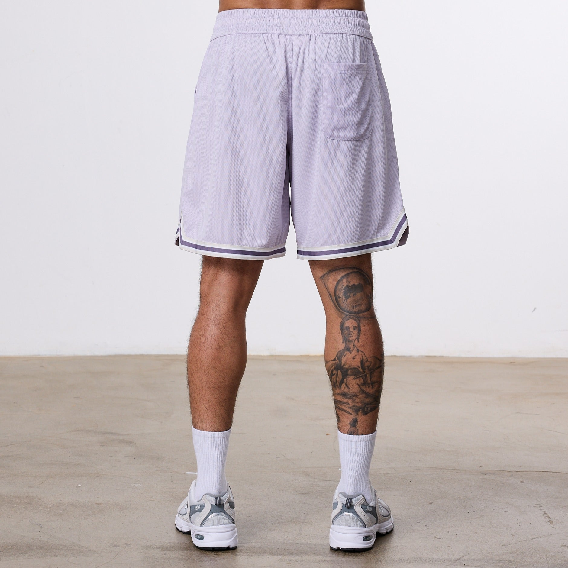 Vanquish Better Than Yesterday Purple Mesh Shorts