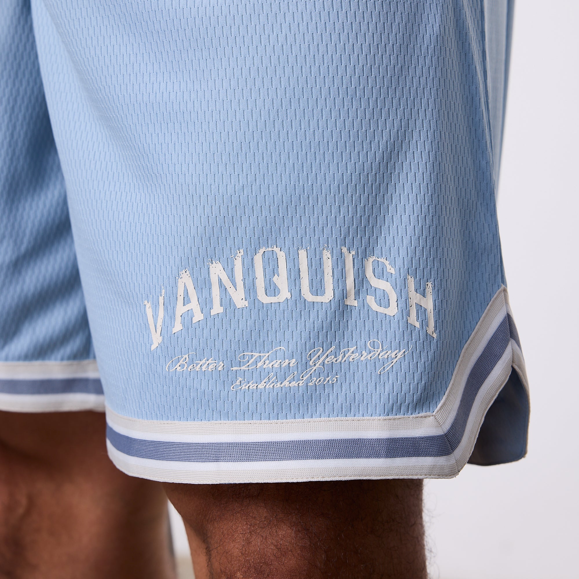 Vanquish Better Than Yesterday Blue Mesh Shorts