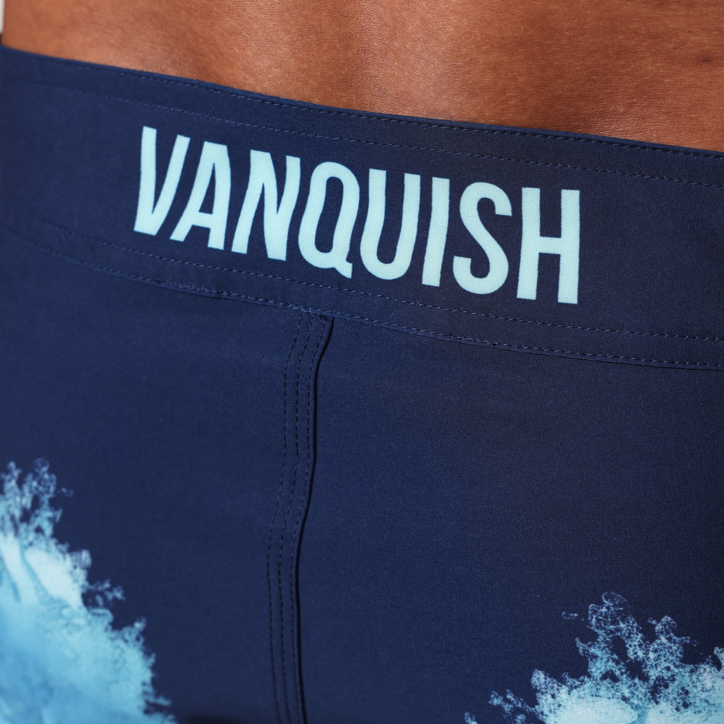 VQ Blue Tidal Men's Physique Board Shorts