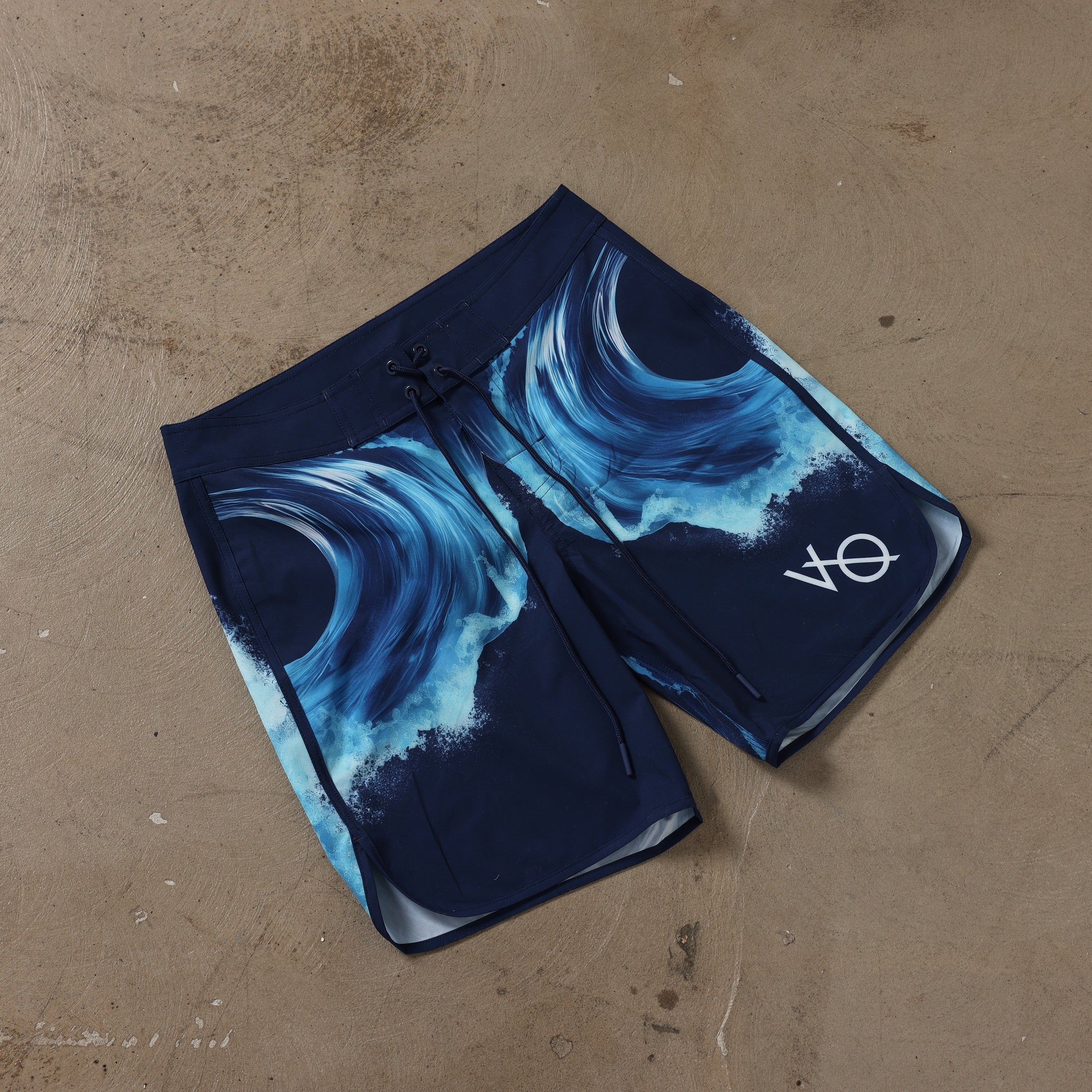 VQ Blue Tidal Men's Physique Board Shorts