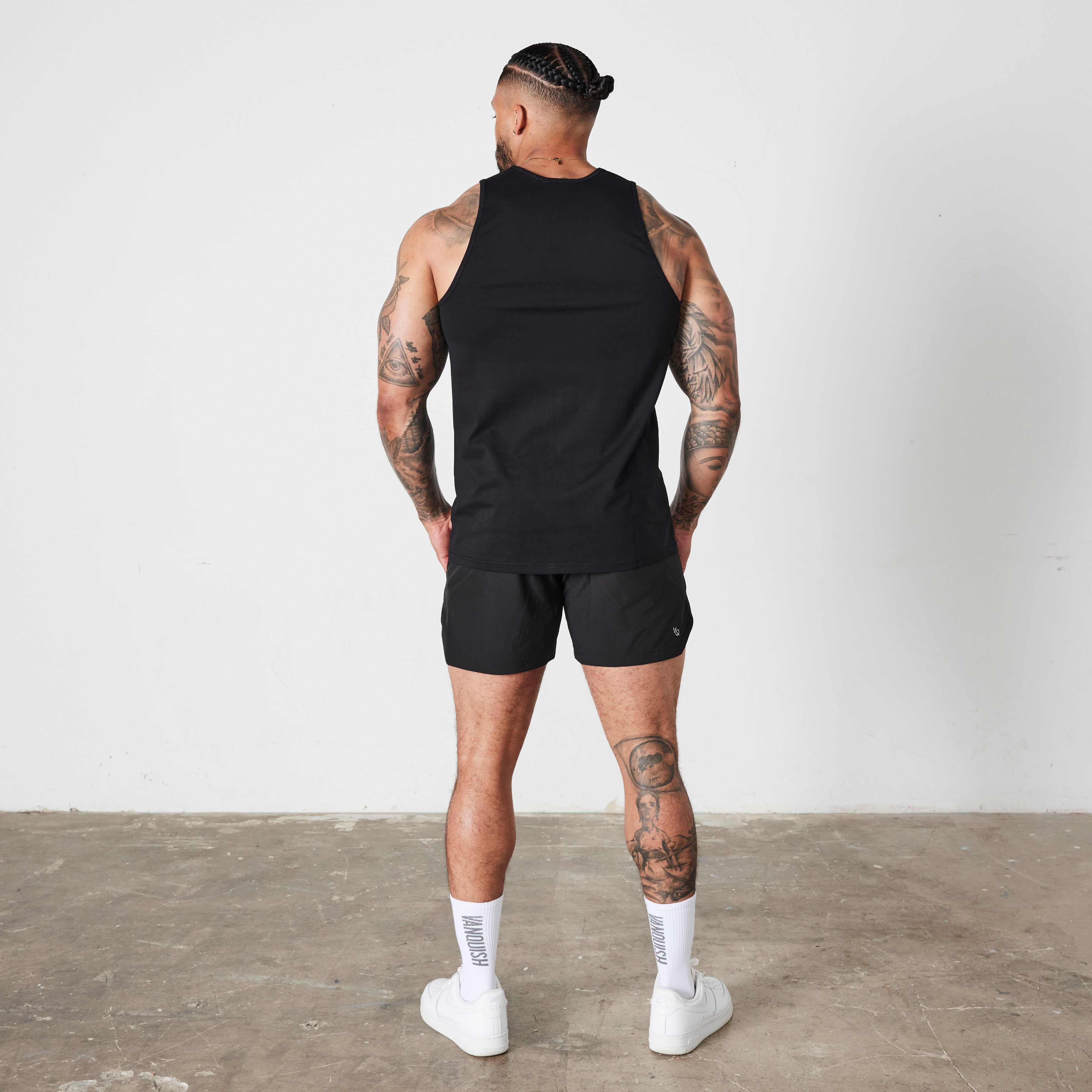 Vanquish Essential – Reflektierendes Tanktop in normaler Passform, Schwarz