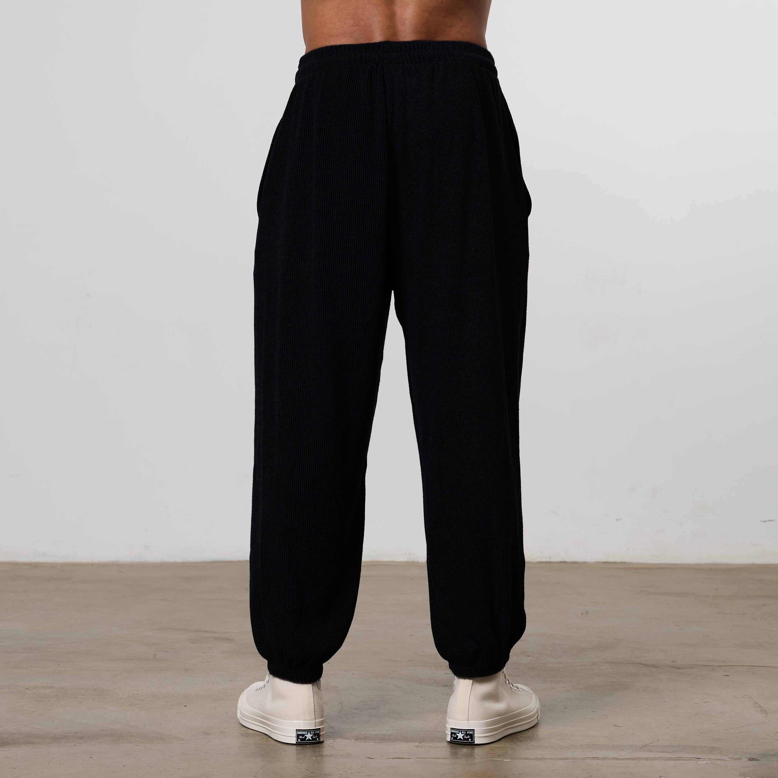 Vanquish Black Bodybuilding Baggy Pants