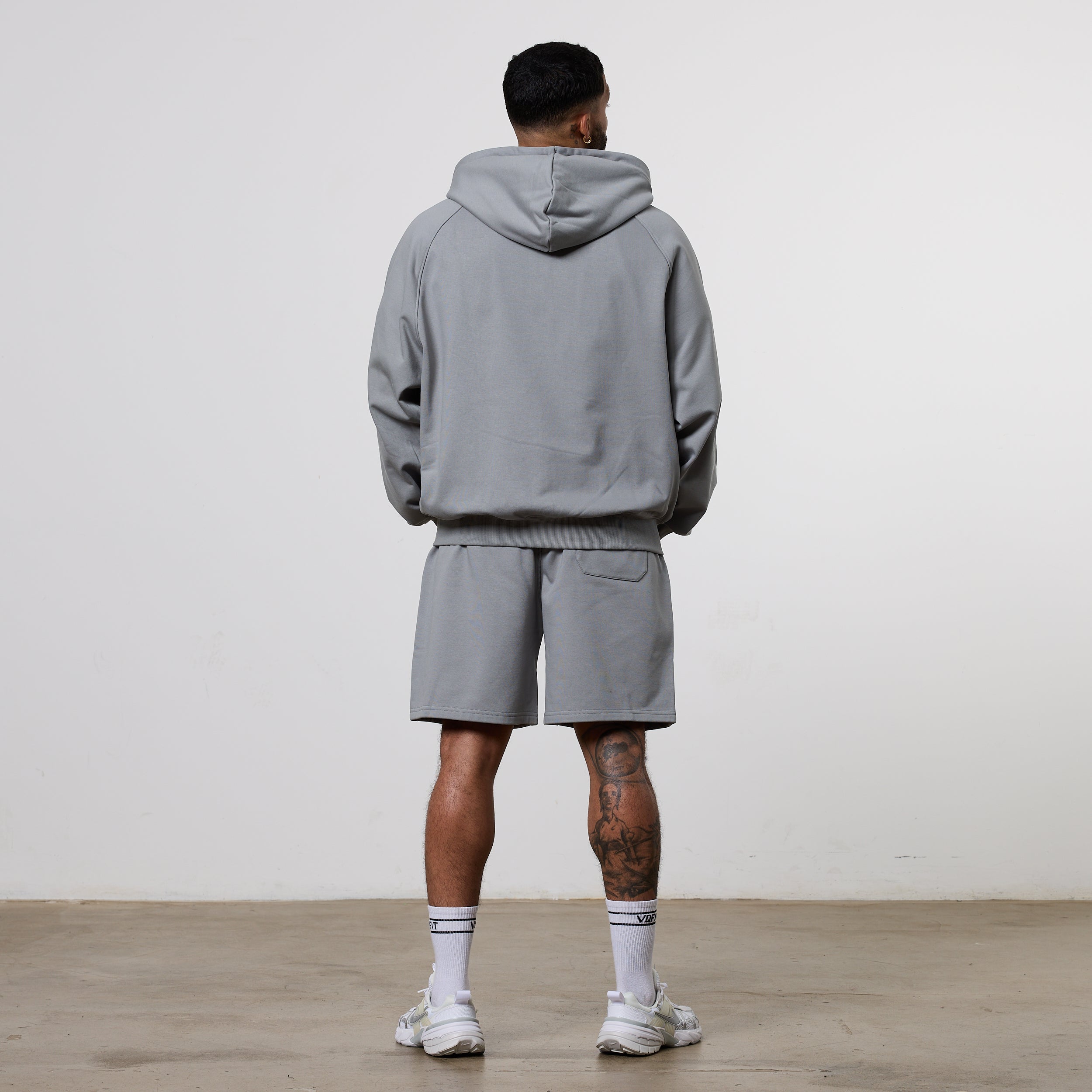 Vanquish Essential Steel Grey Oversized Heavyweight Hoodie