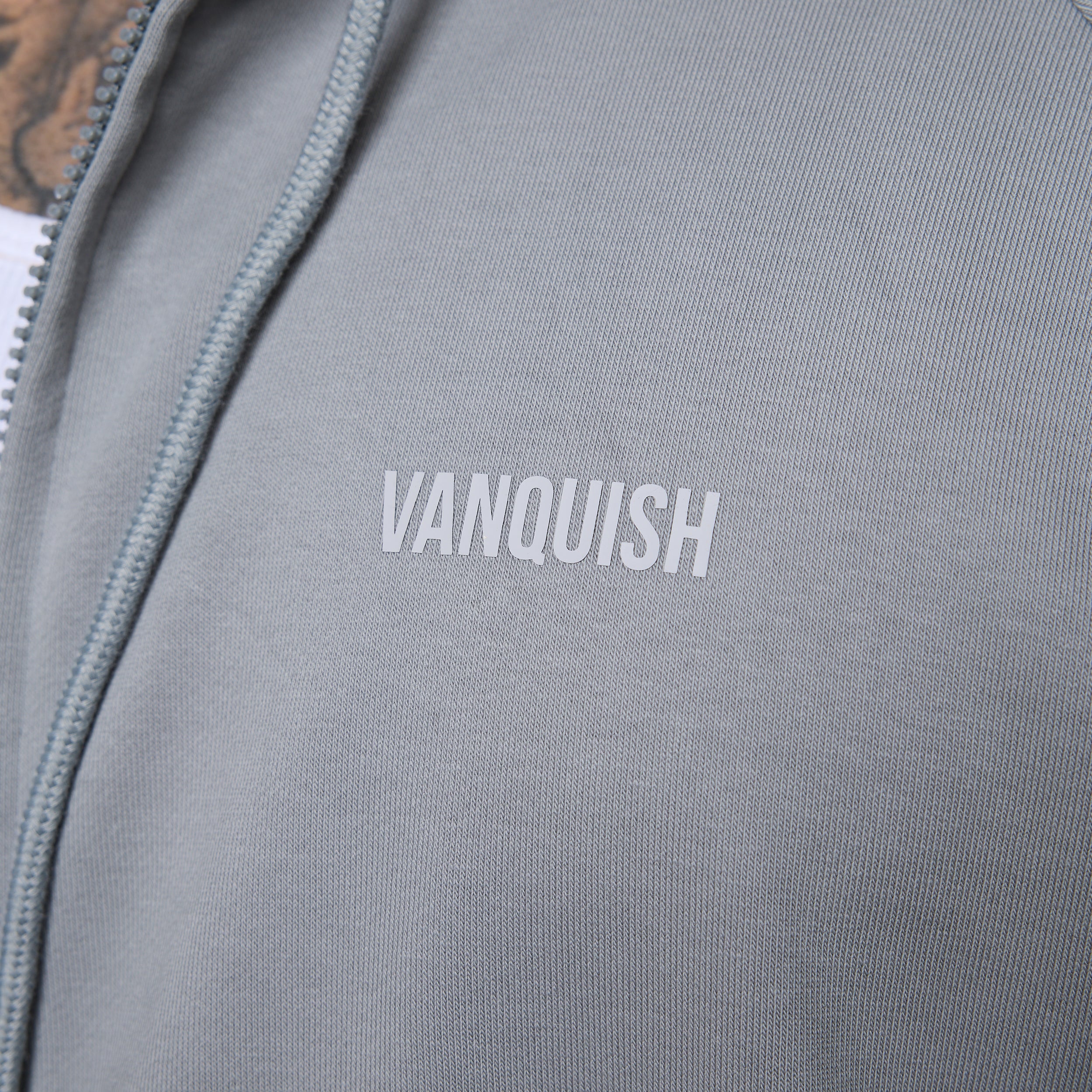 Vanquish Essential Steel Grey Oversized Heavyweight Hoodie