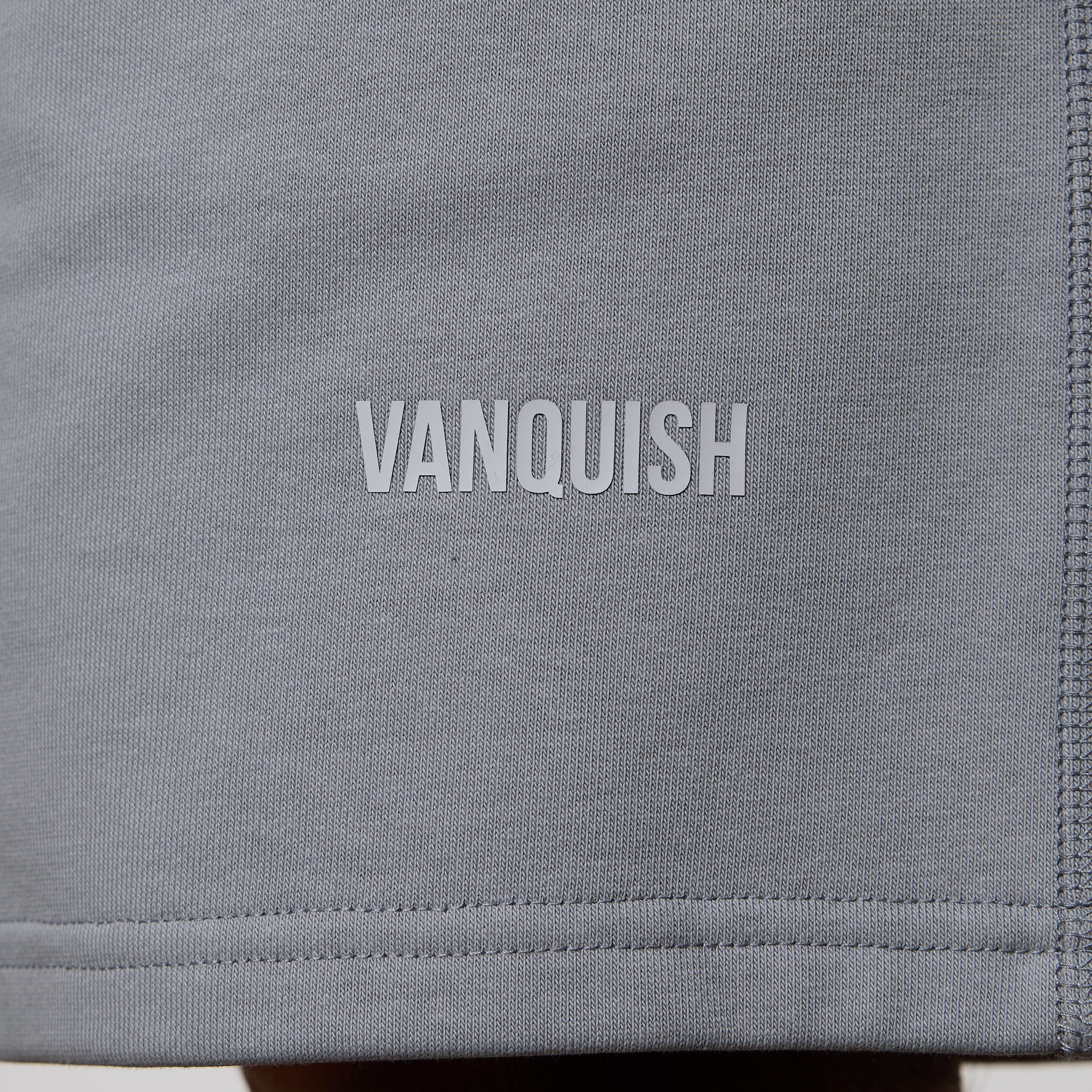 Vanquish Essential Steel Grey Oversized Heavyweight Shorts