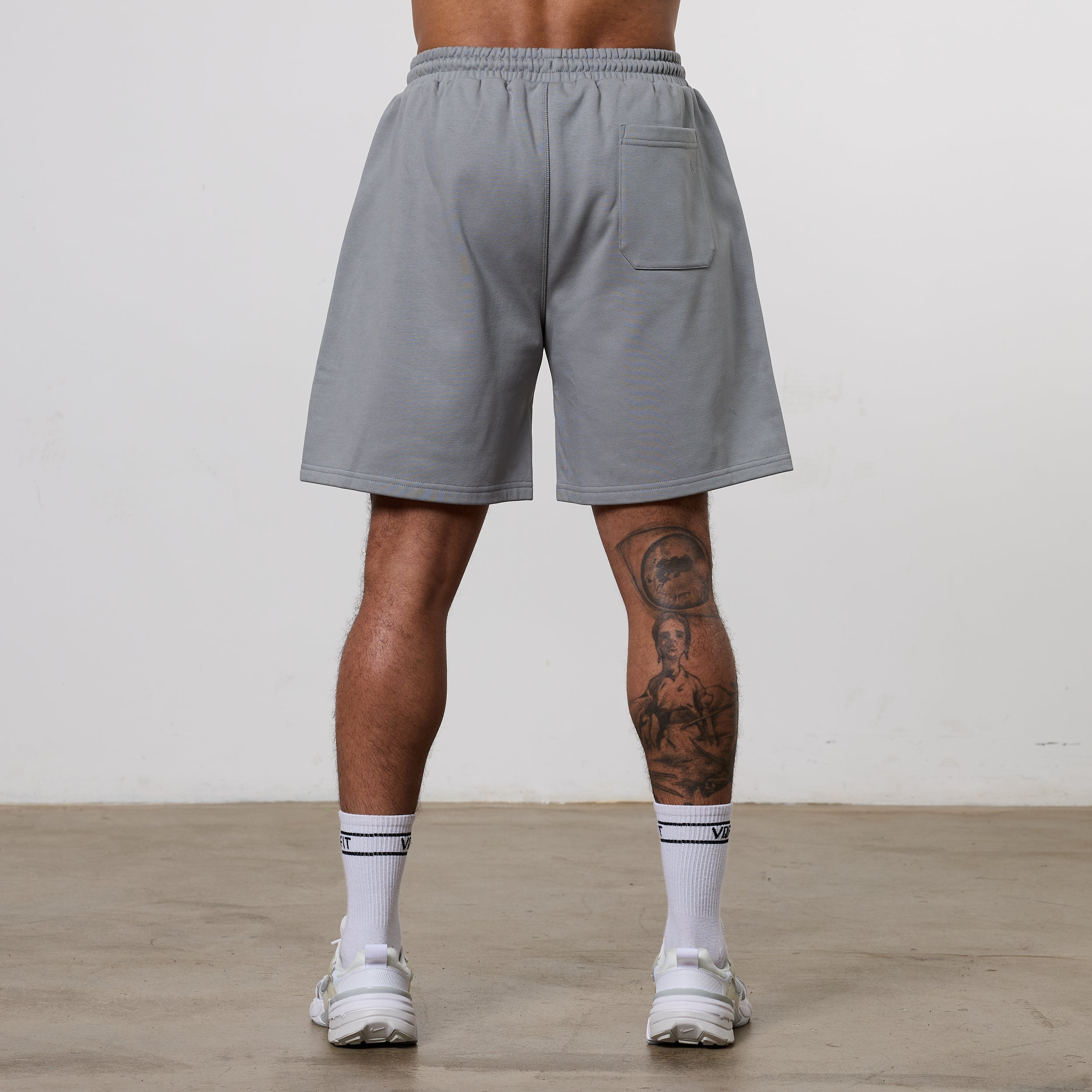 Vanquish Essential Steel Grey Oversized Heavyweight Shorts