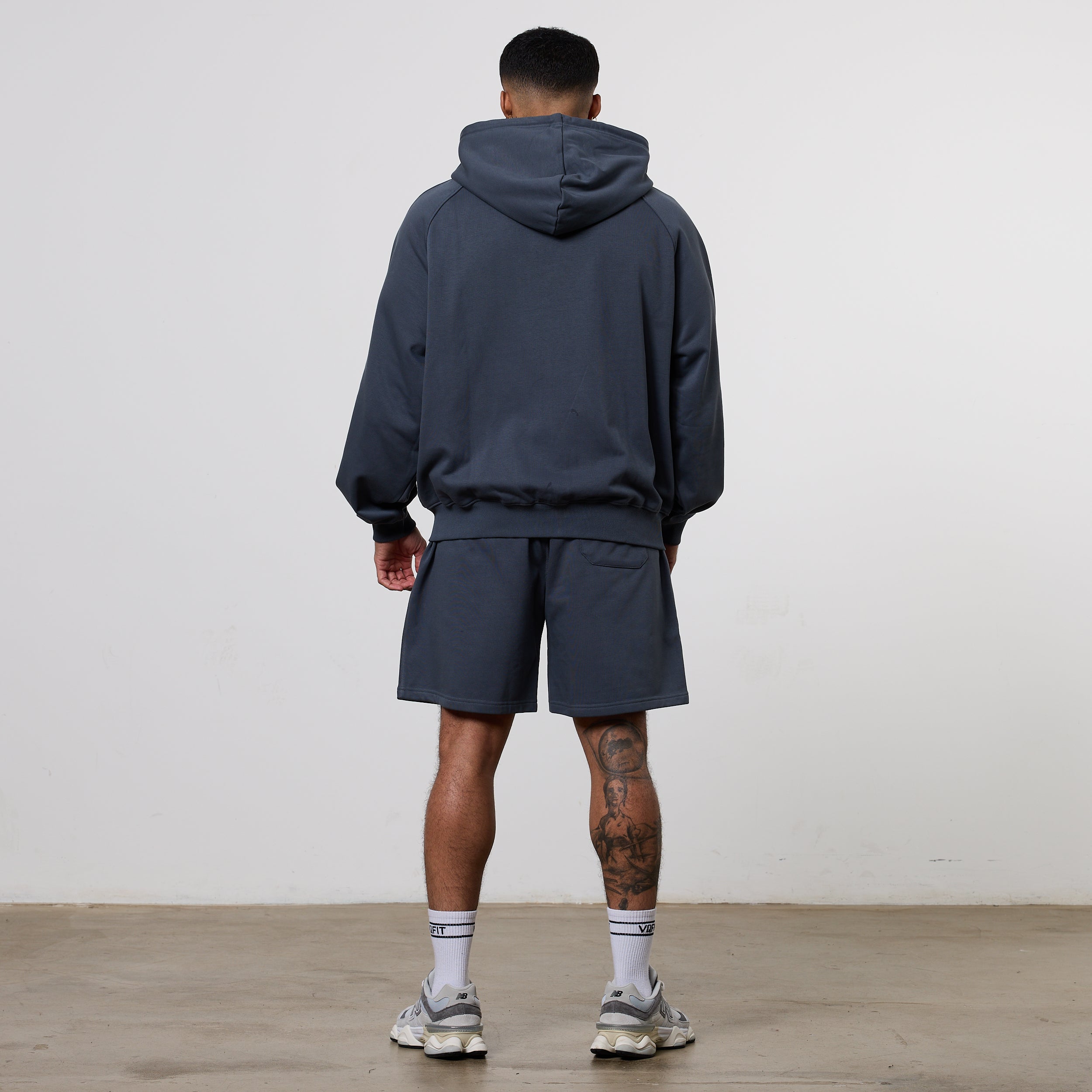 Vanquish Essential Denim Blue Oversized Heavyweight Hoodie