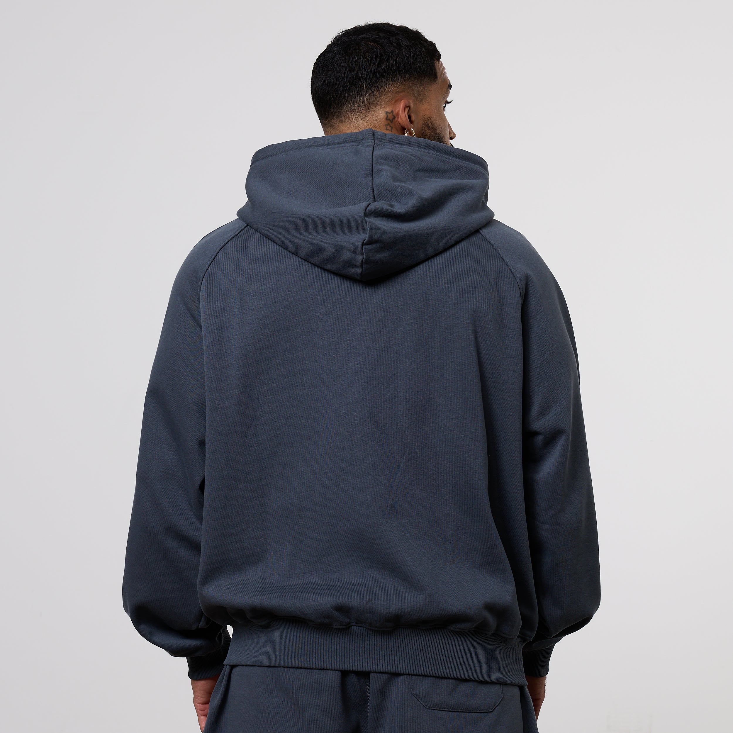 Vanquish Essential Denim Blue Oversized Heavyweight Hoodie