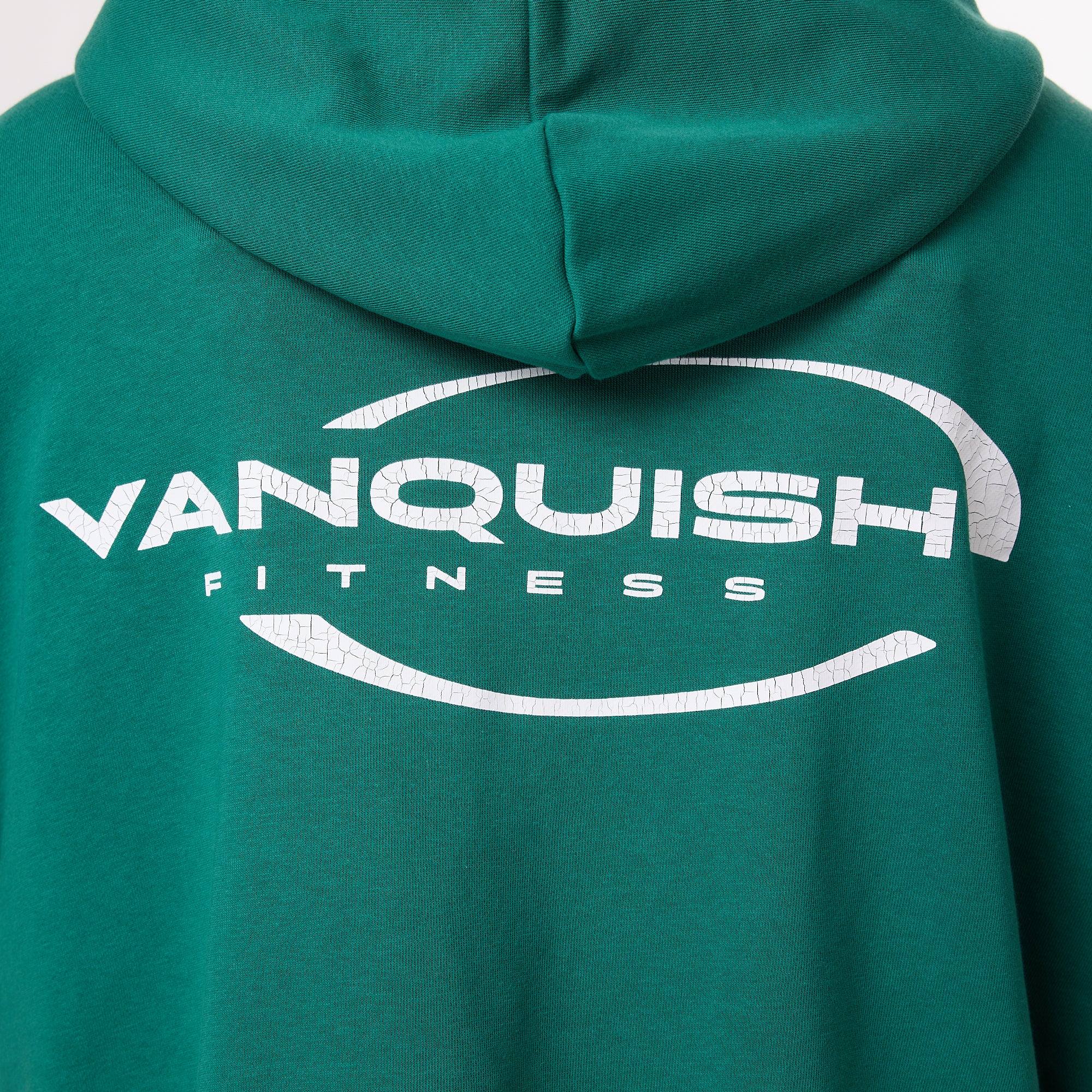 Vanquish – Enhance – Kurzer Hoodie in Waldgrün mit durchgehendem Reißverschluss