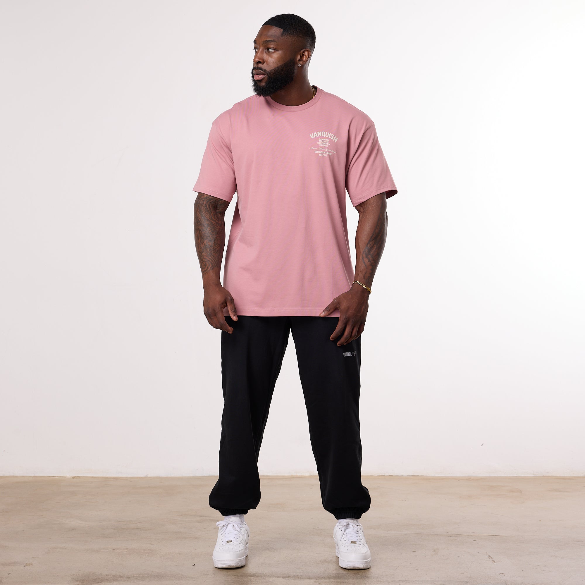Vanquish TSP Pursuit Dusty Pink Oversized T Shirt