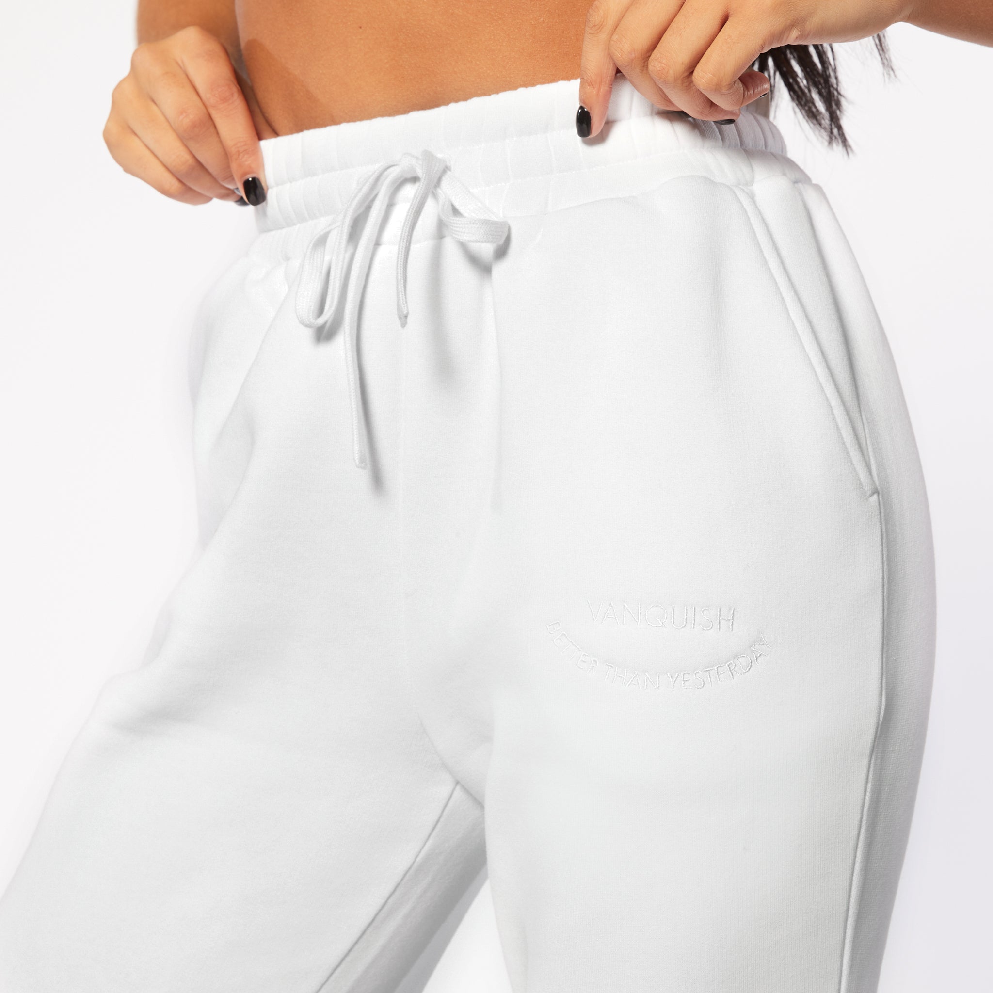 Vanquish Oversized White Sweatpants
