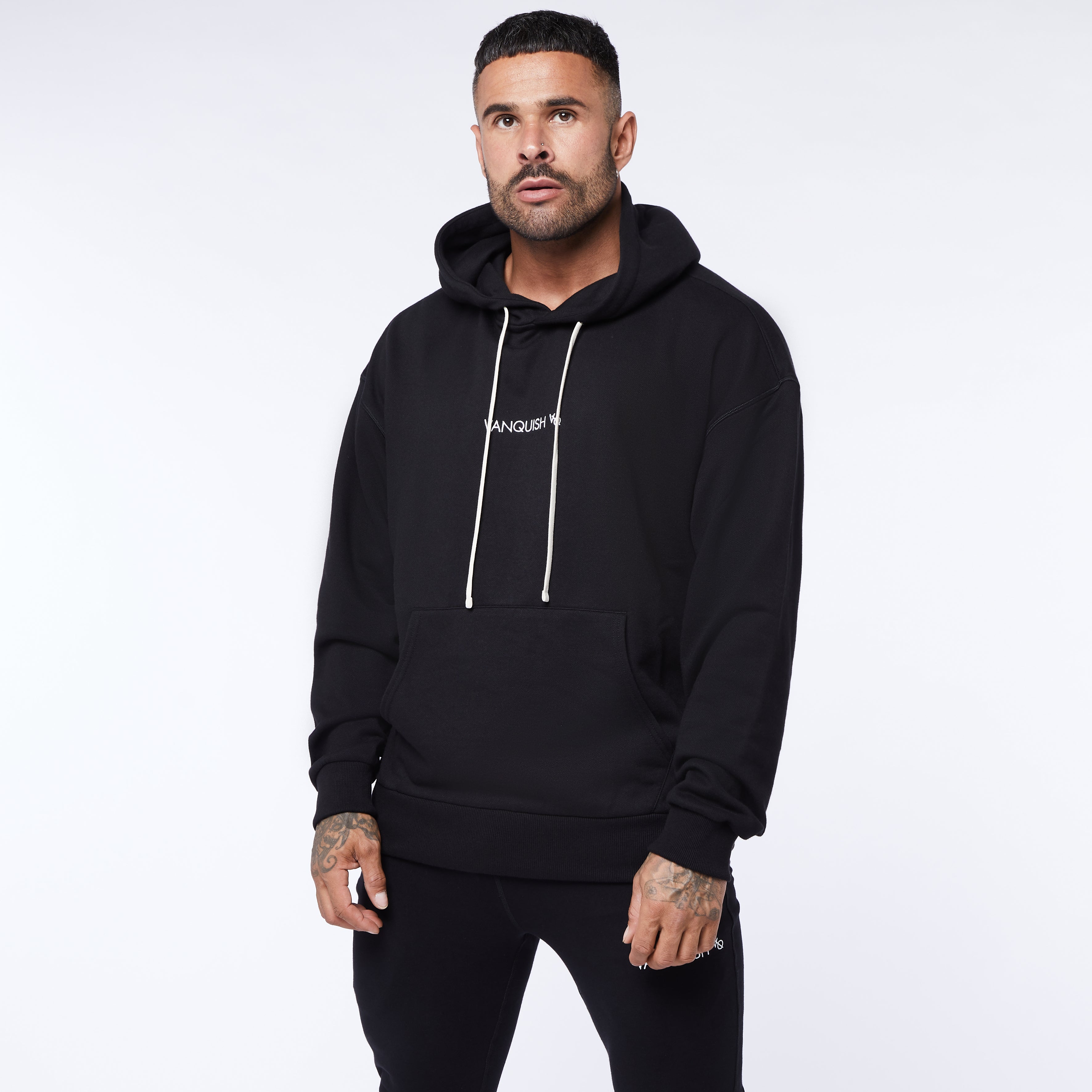 Vanquish Core Black Oversized Hoodie