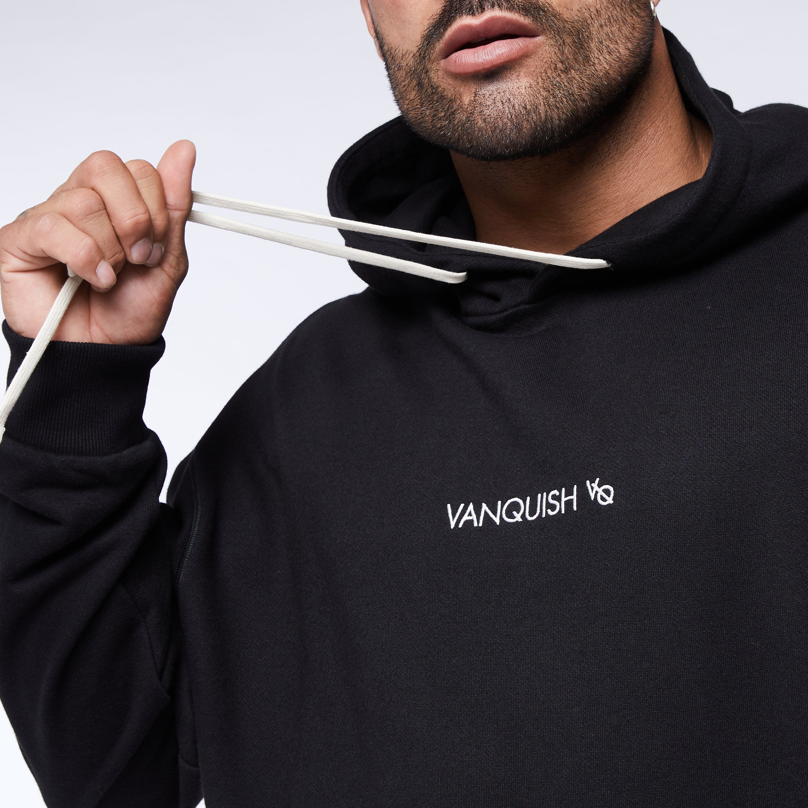 Vanquish Core Black Oversized Hoodie