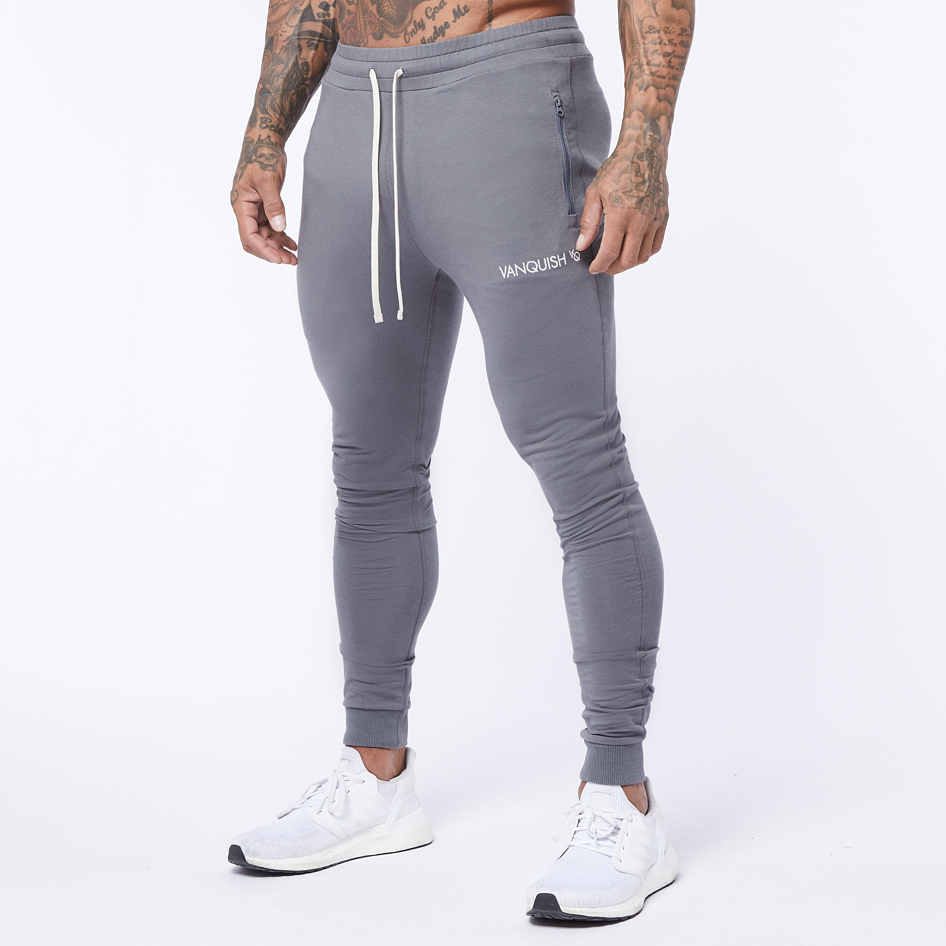 Vanquish Core Grey Tapered Sweatpants