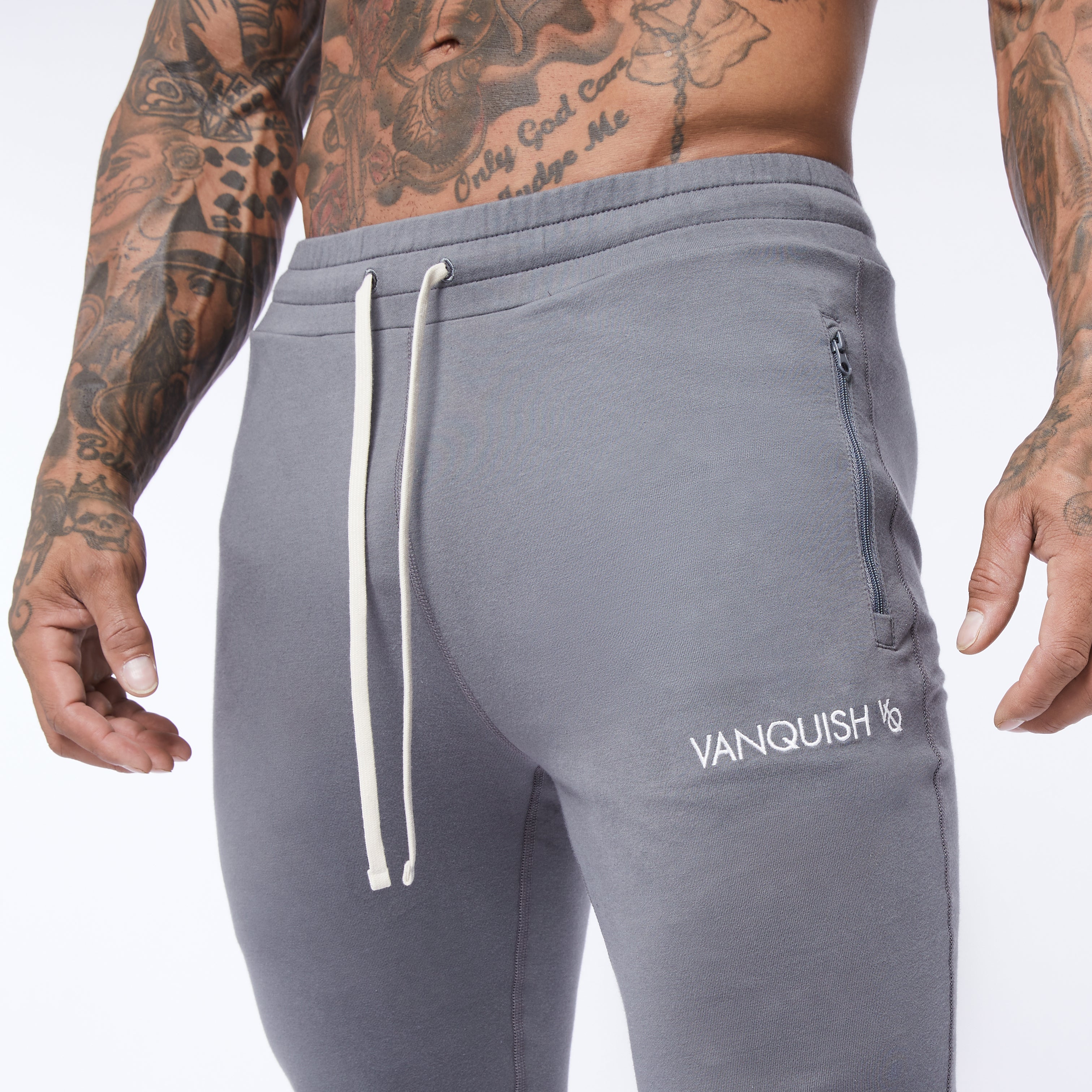 Vanquish Core Grey Tapered Sweatpants