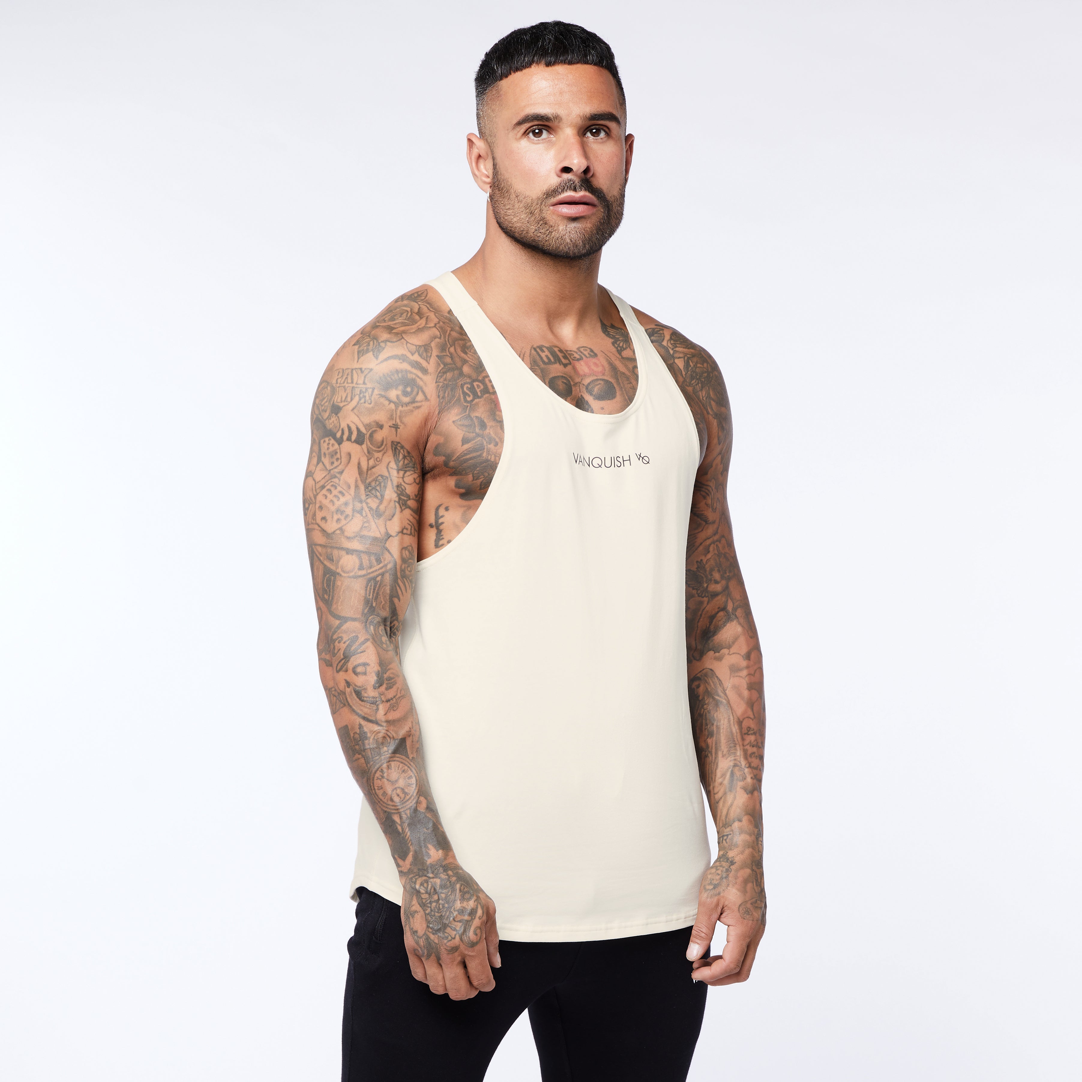 Vanquish Core Off White Tank Top