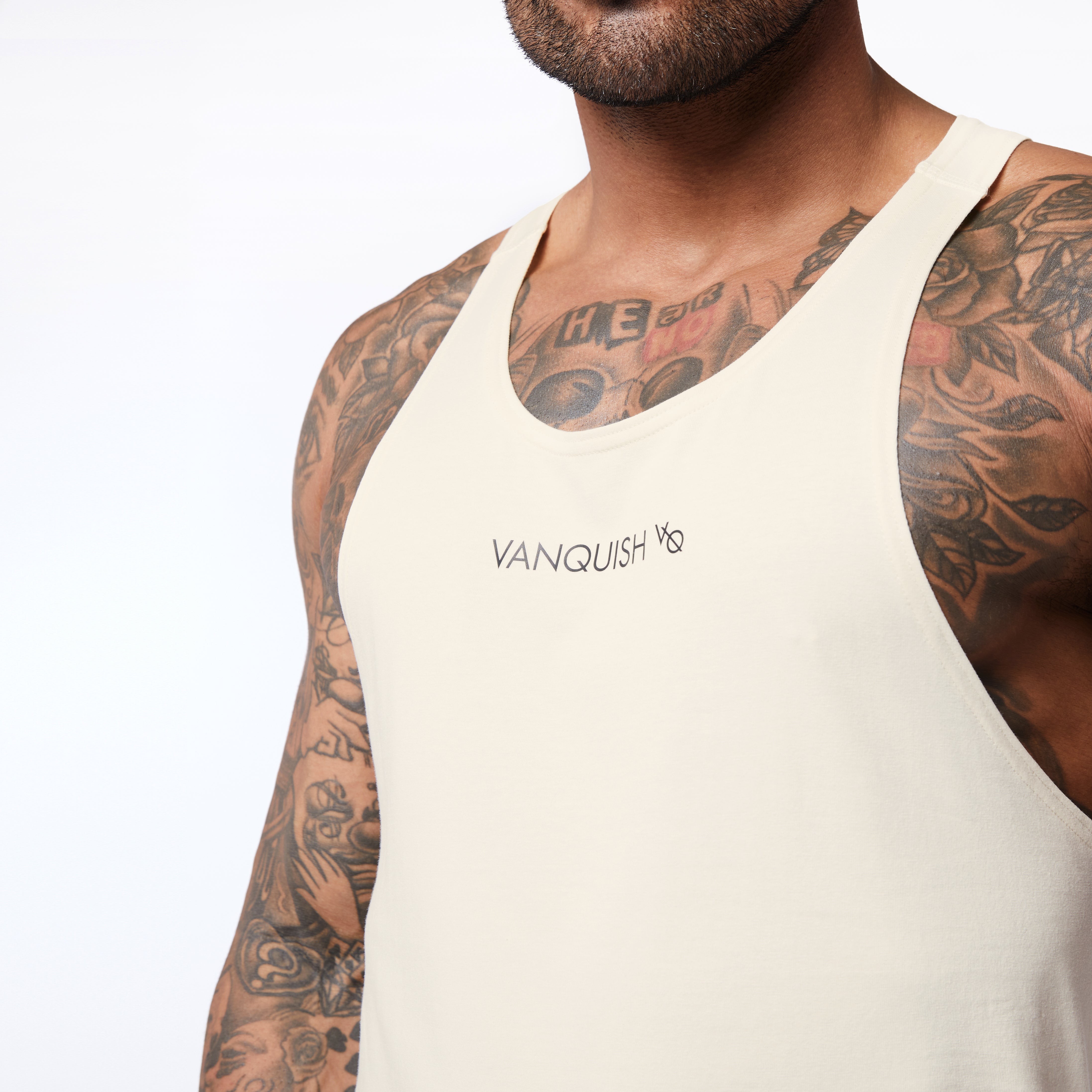 Vanquish Core Tanktop in gebrochenem Weiß