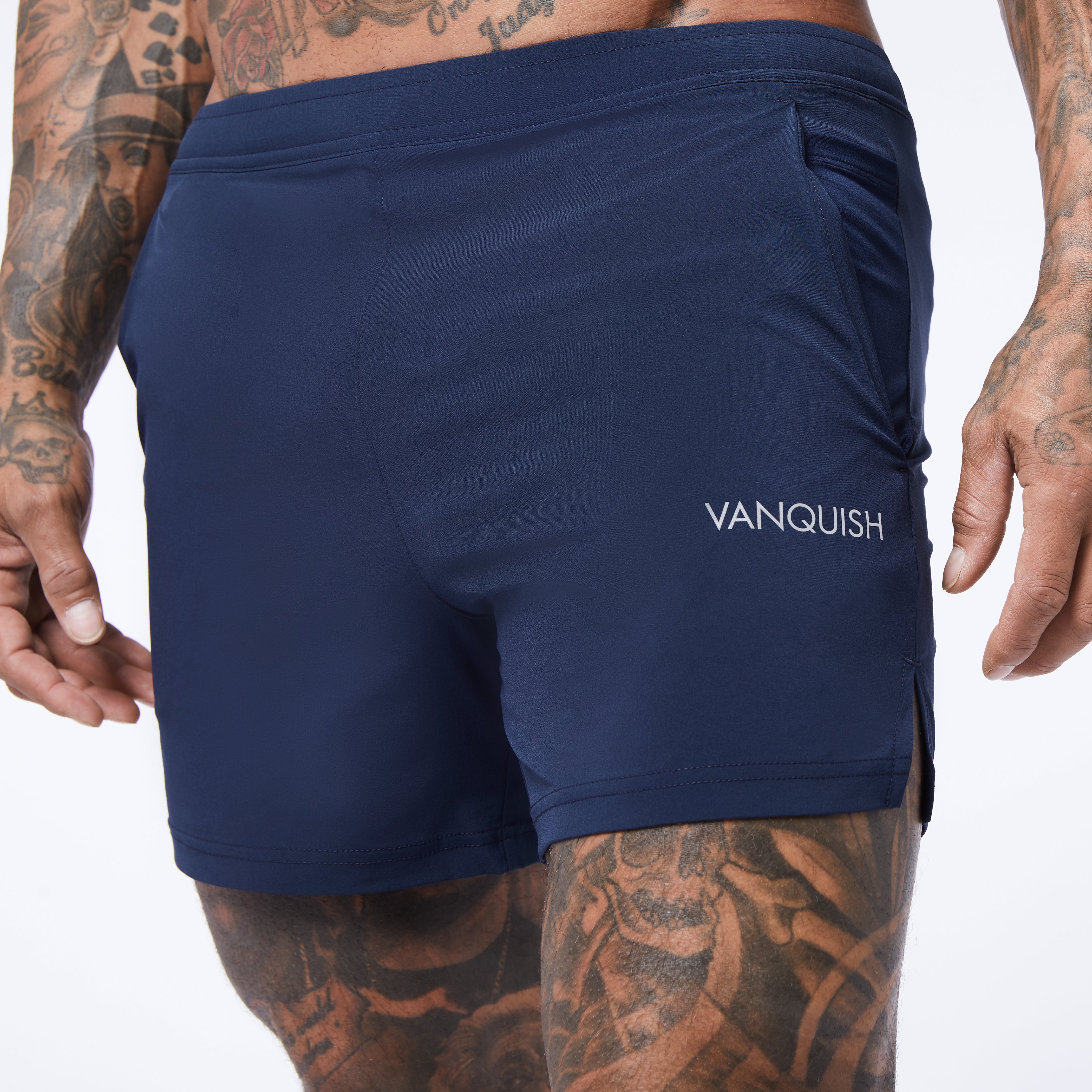 Vanquish Core Performance Navy Shorts