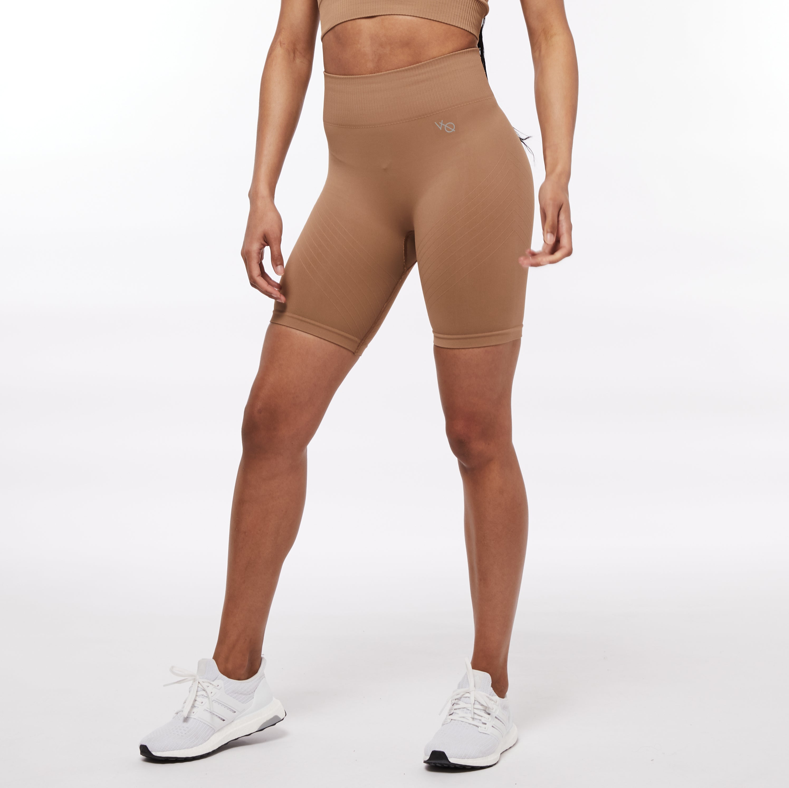 Vanquish Neutral Camel Seamless Cycling Shorts