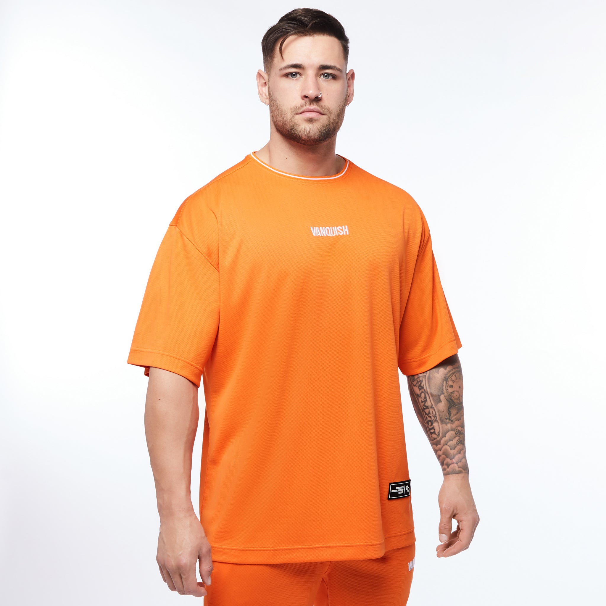 Vanquish Throwback Orange Oversized T Shirt