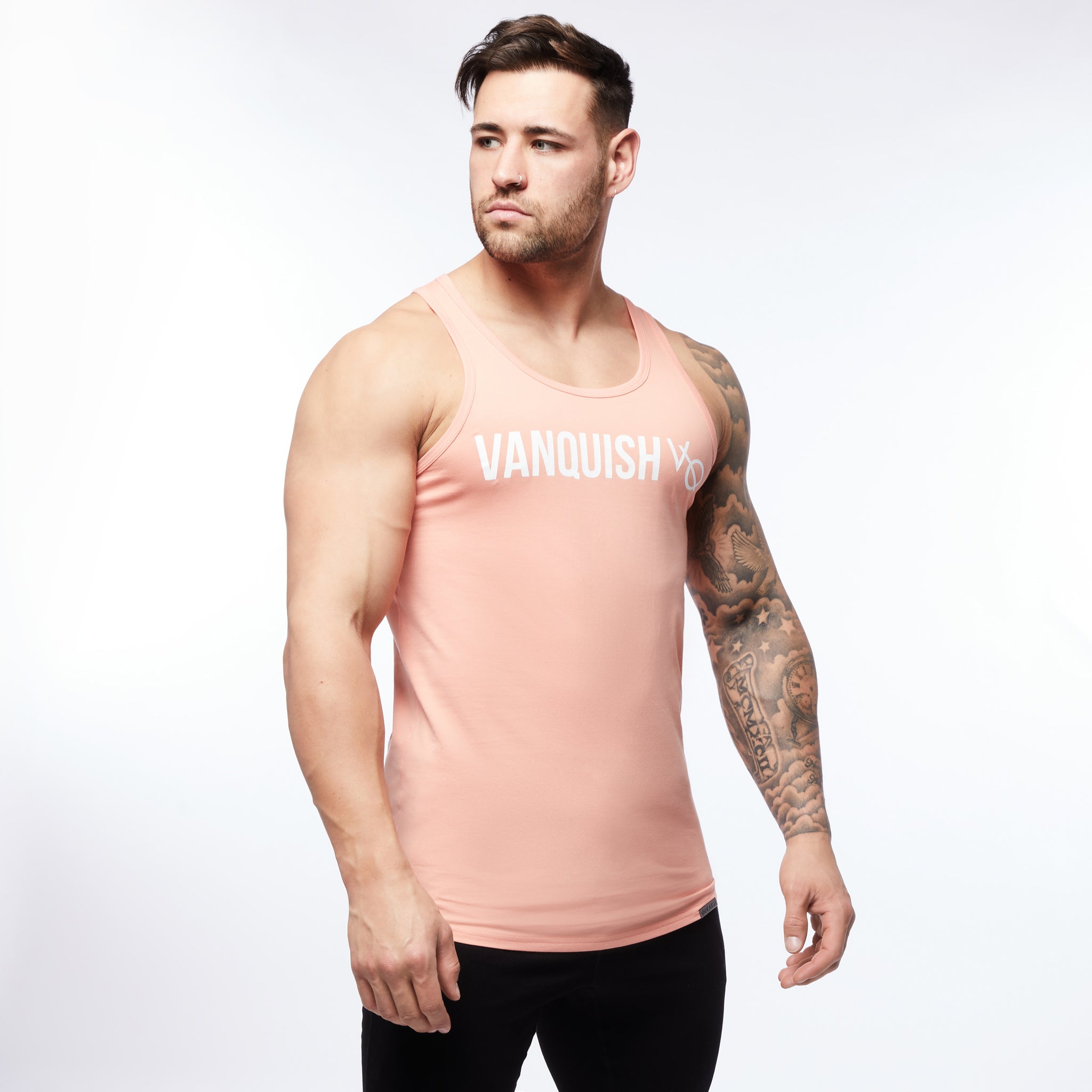 Vanquish Triumph Peach Longline Tank