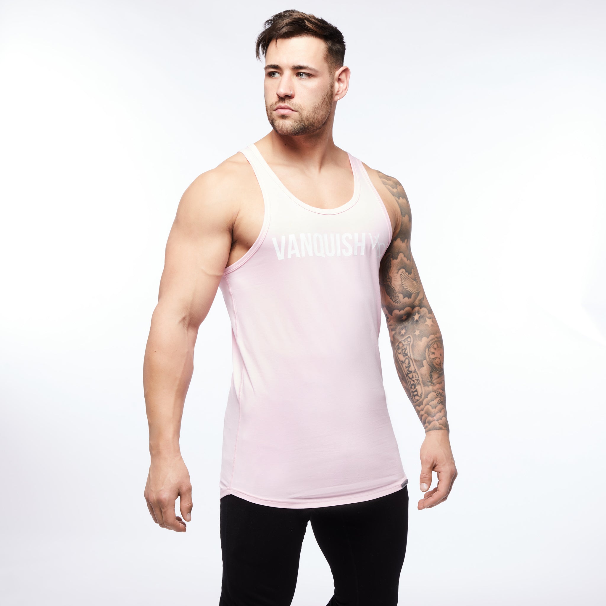 Vanquish Triumph Pink Longline Tank