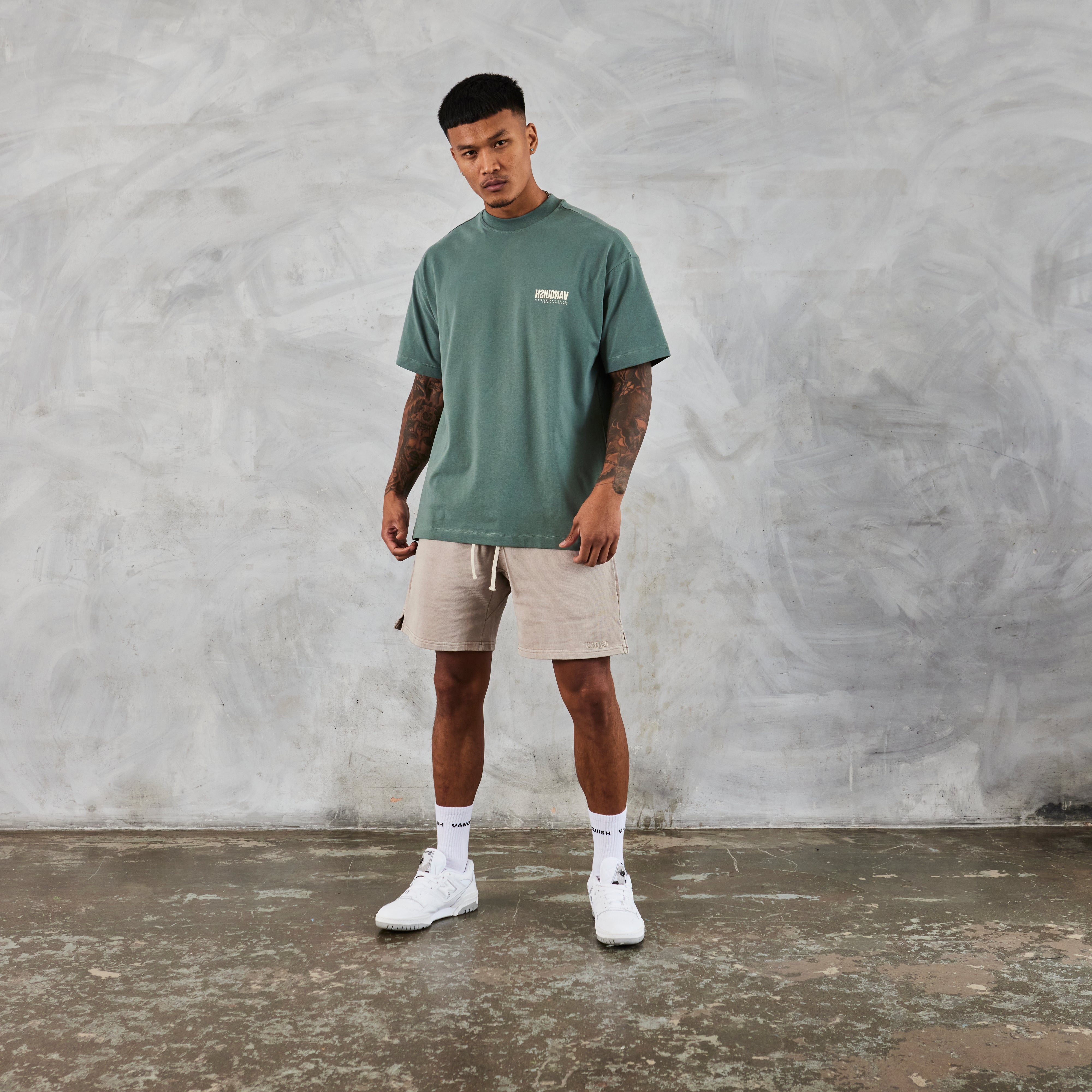 Vanquish Copyright Forest Green Boxy Oversized T Shirt