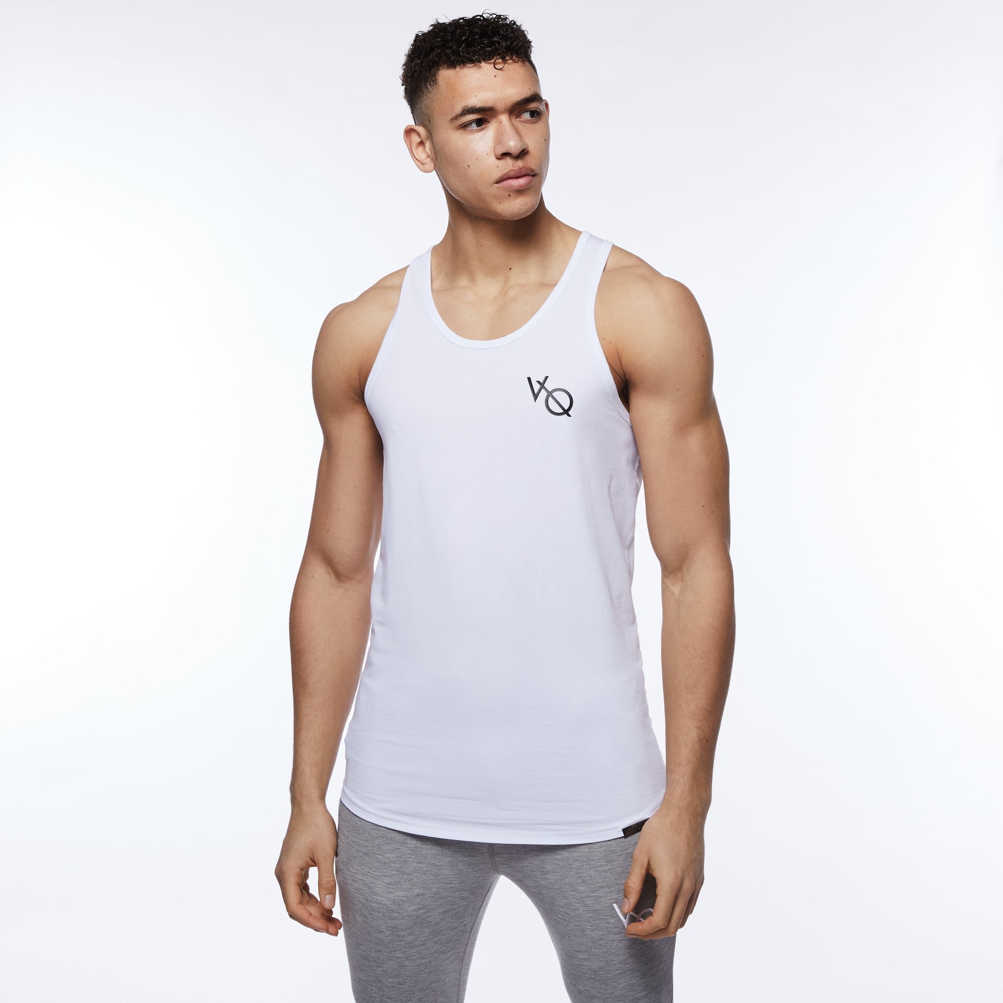 Vanquish Essential SP White Longline Tank