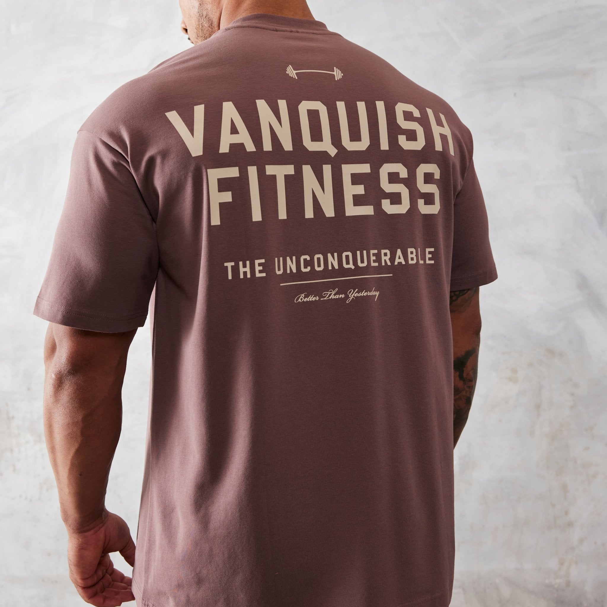 Vanquish Brown Unconquerable Oversized T Shirt