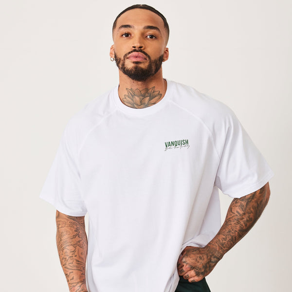 Vanquish BTY White Oversized Raglan T Shirt